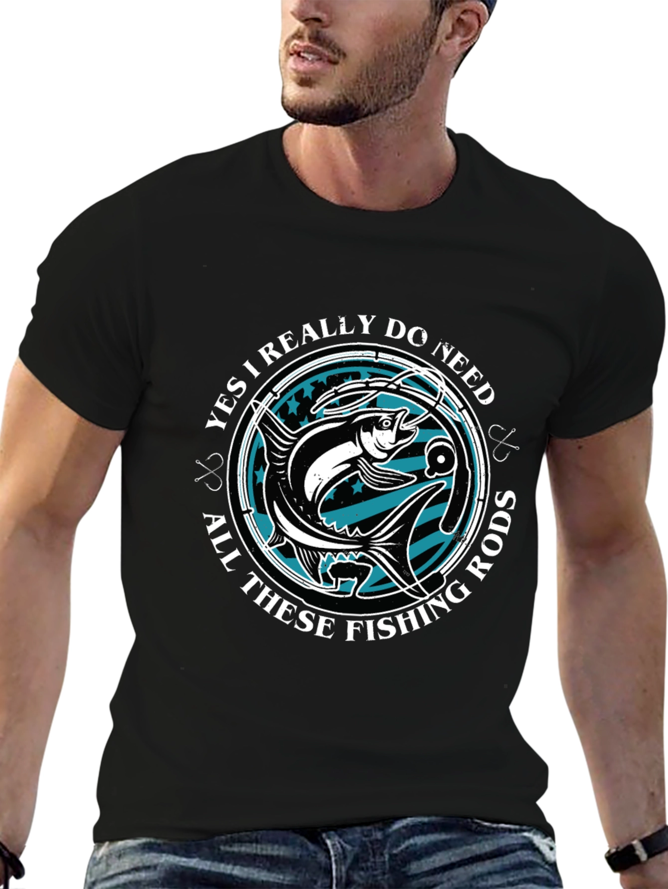 Funny Fishing Rods T-Shirt Angler Gift