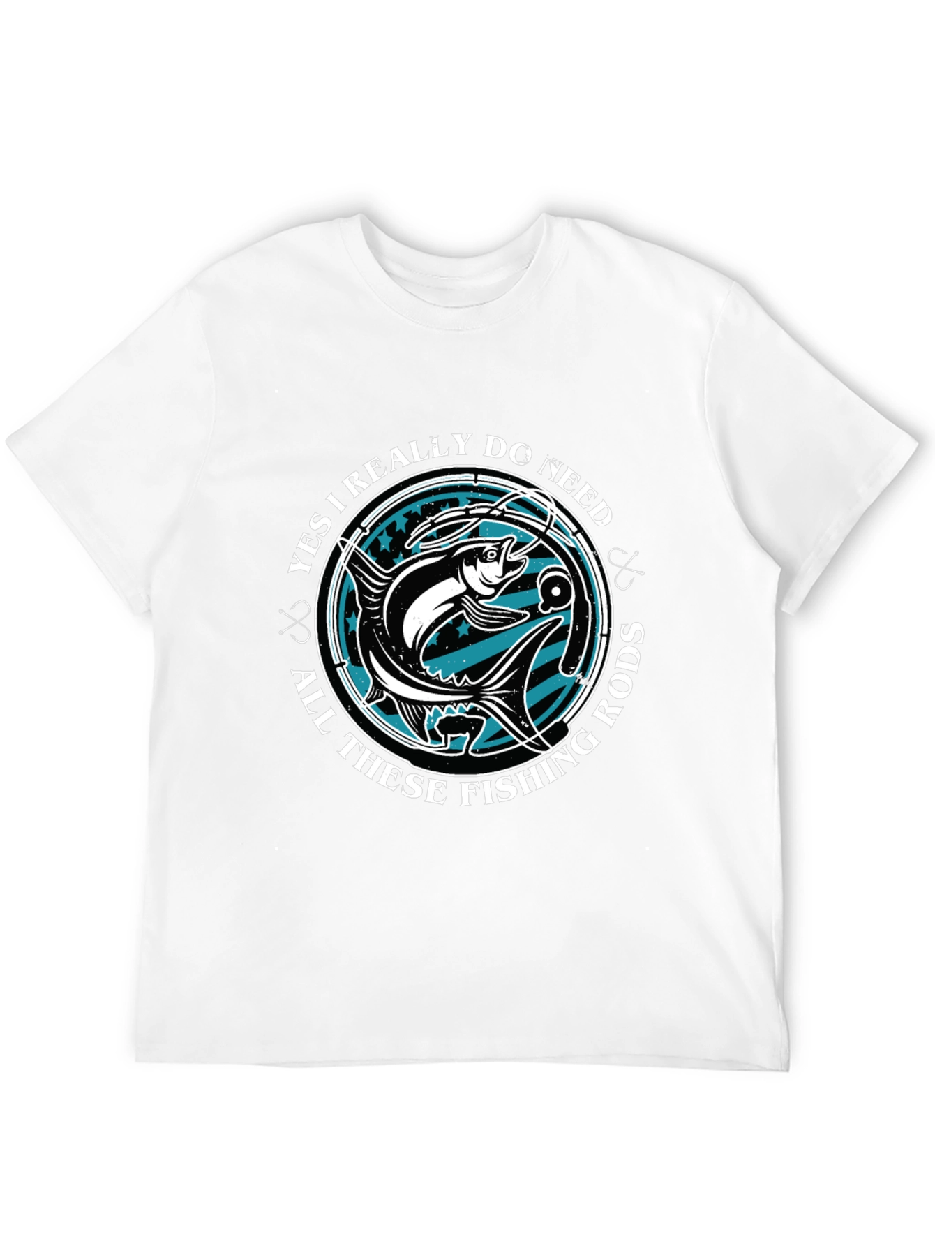 Funny Fishing Rods T-Shirt Angler Gift