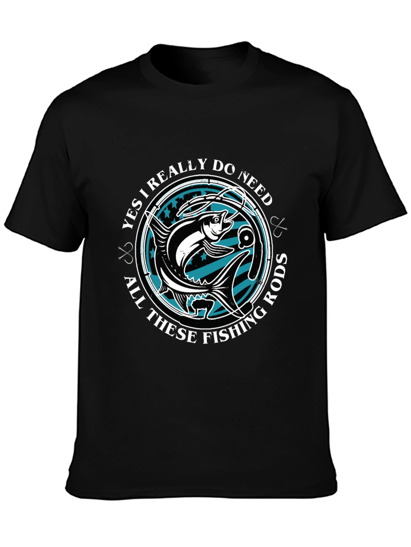 Funny Fishing Rods T-Shirt Angler Gift