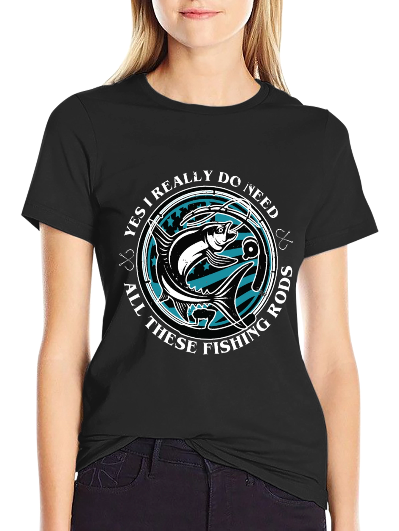 Funny Fishing Rods T-Shirt Angler Gift