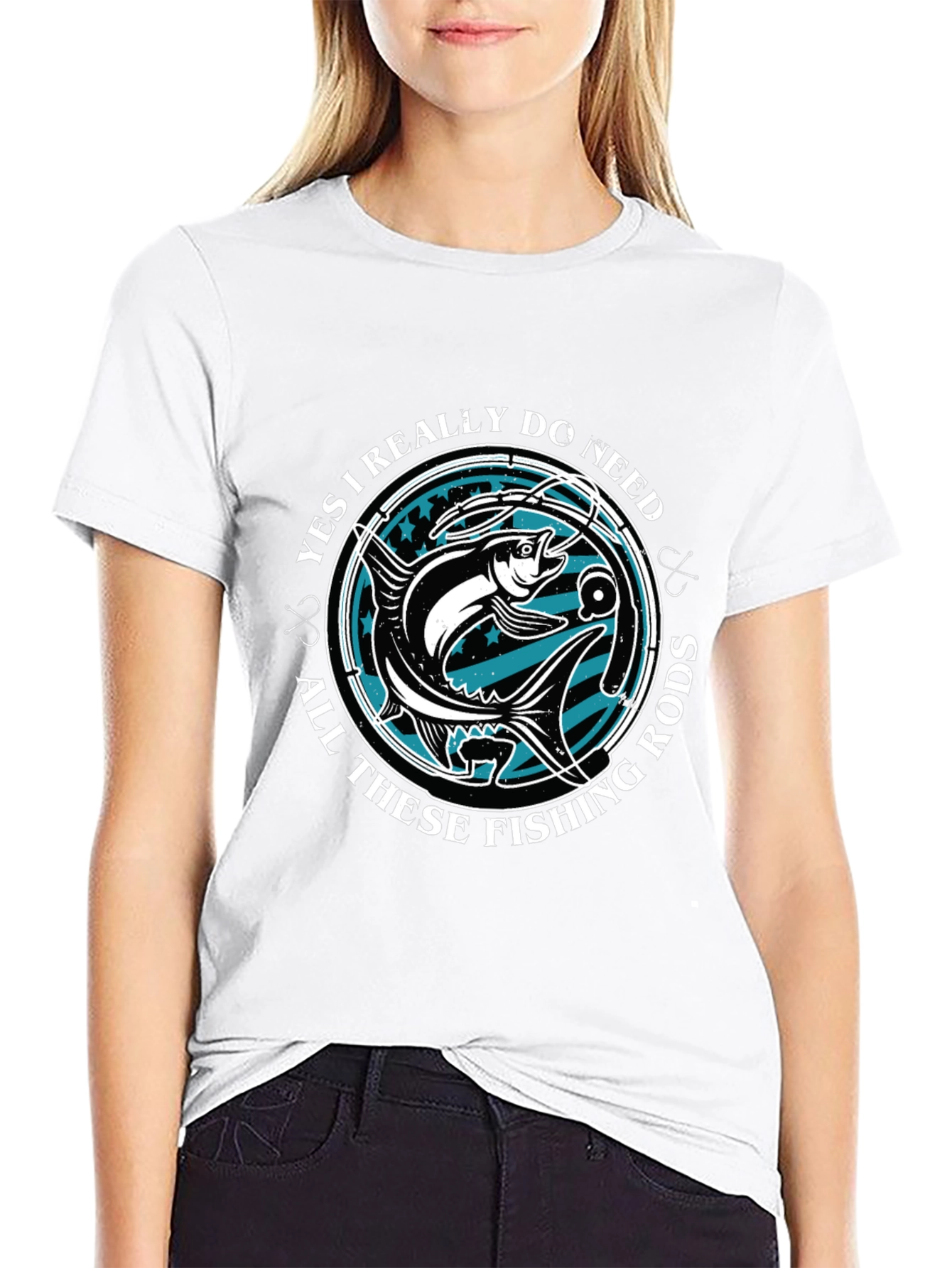 Funny Fishing Rods T-Shirt Angler Gift