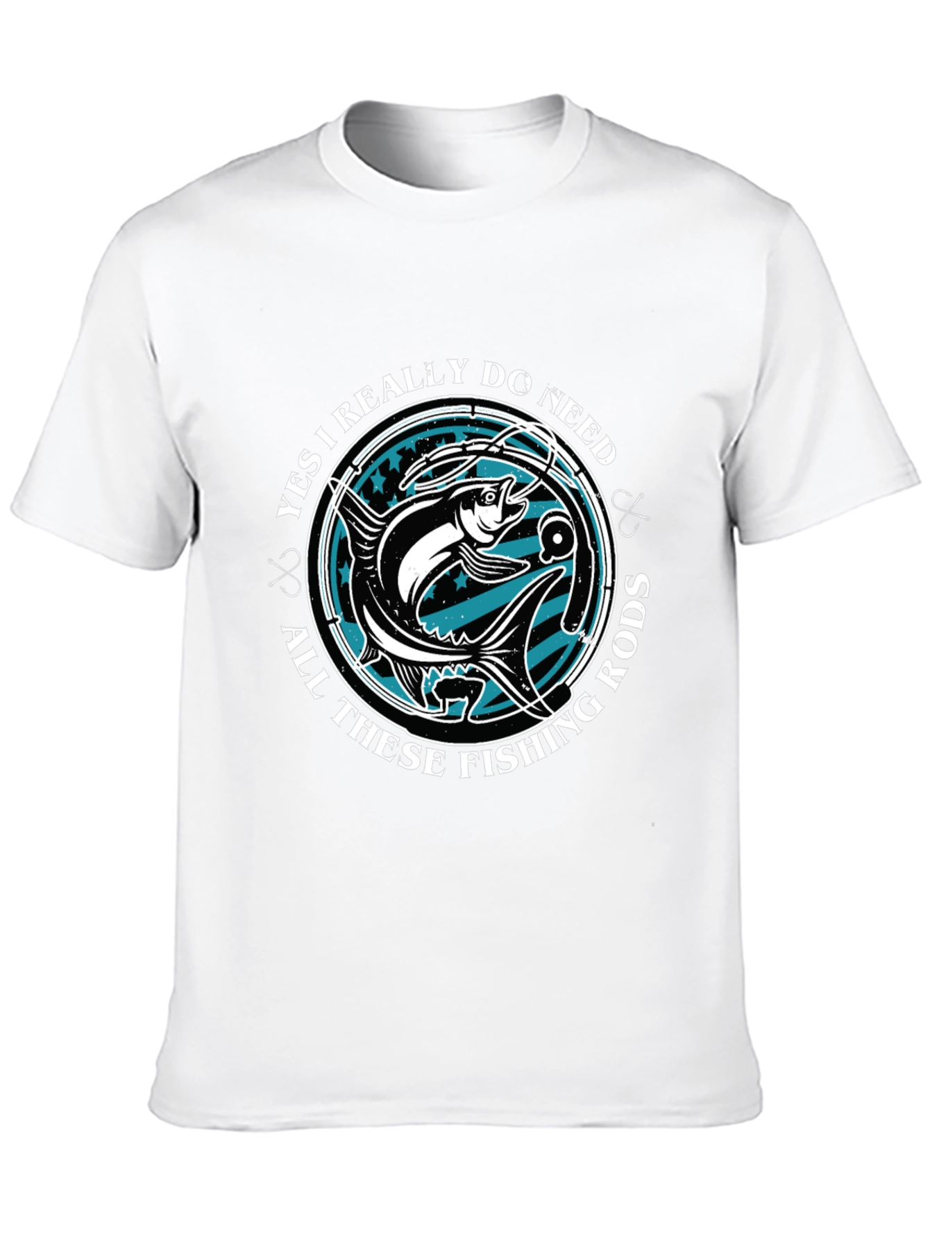 Funny Fishing Rods T-Shirt Angler Gift