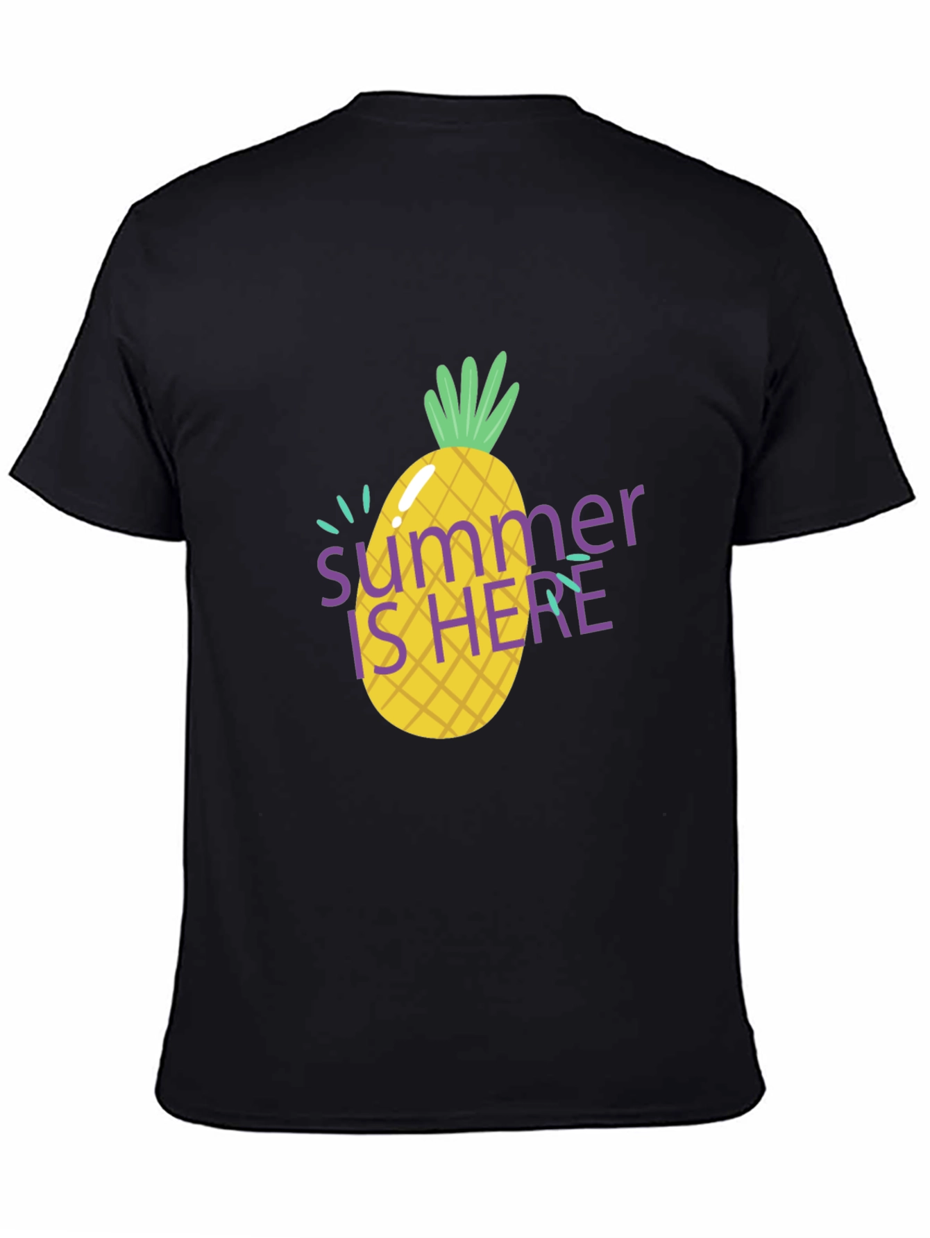 Summer is Here Pineapple Graphic T-Shirt