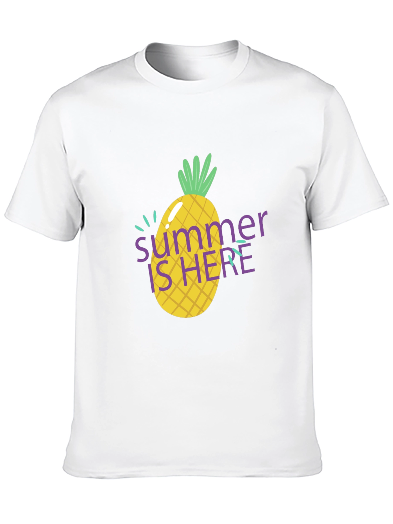 Summer is Here Pineapple Graphic T-Shirt