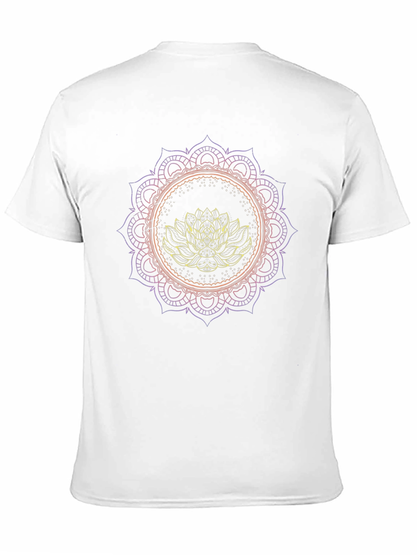 Lotus Mandala Graphic Black T-Shirt