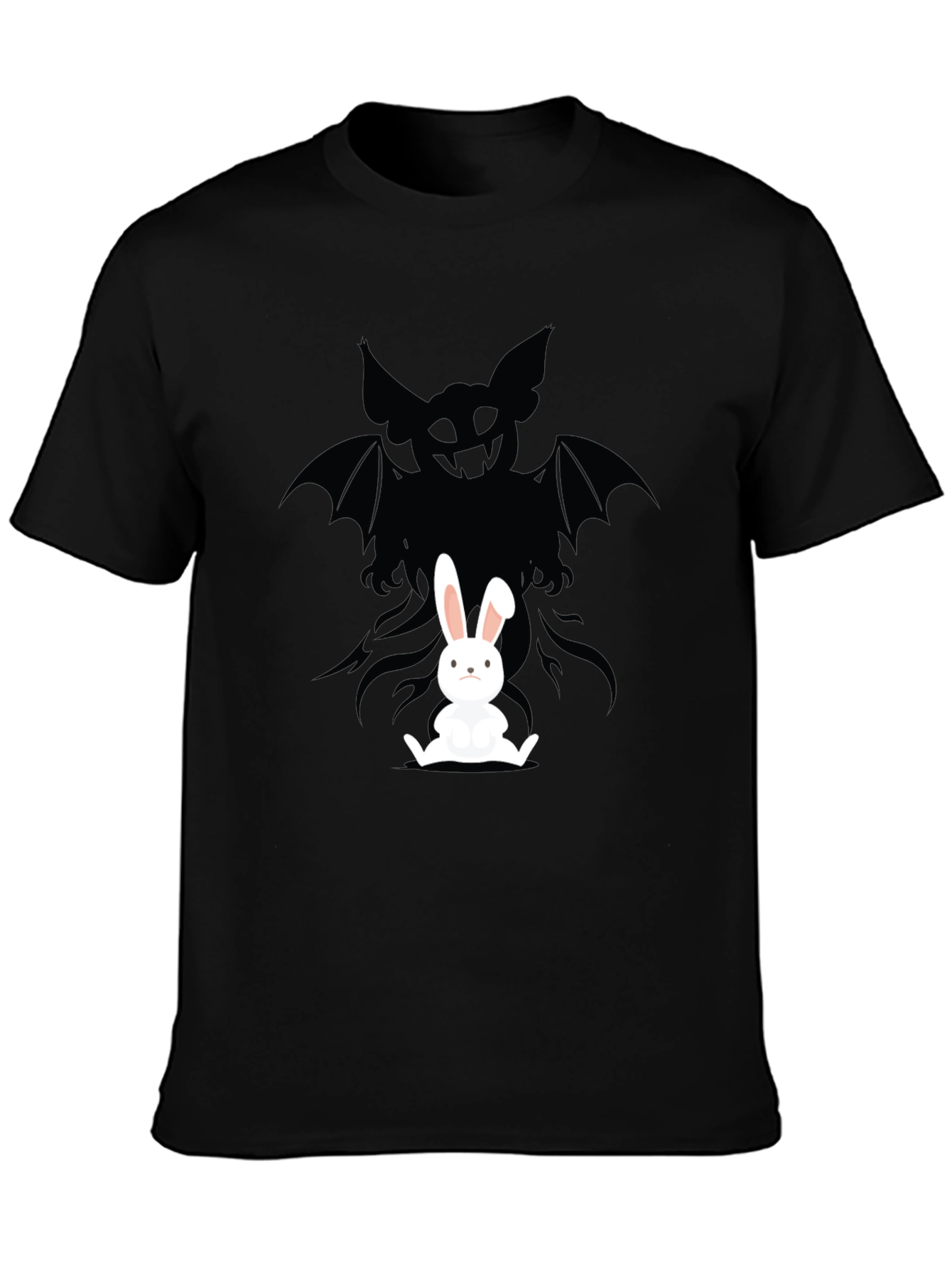 Rabbits Shadow T-Shirt - Dark Humor Design