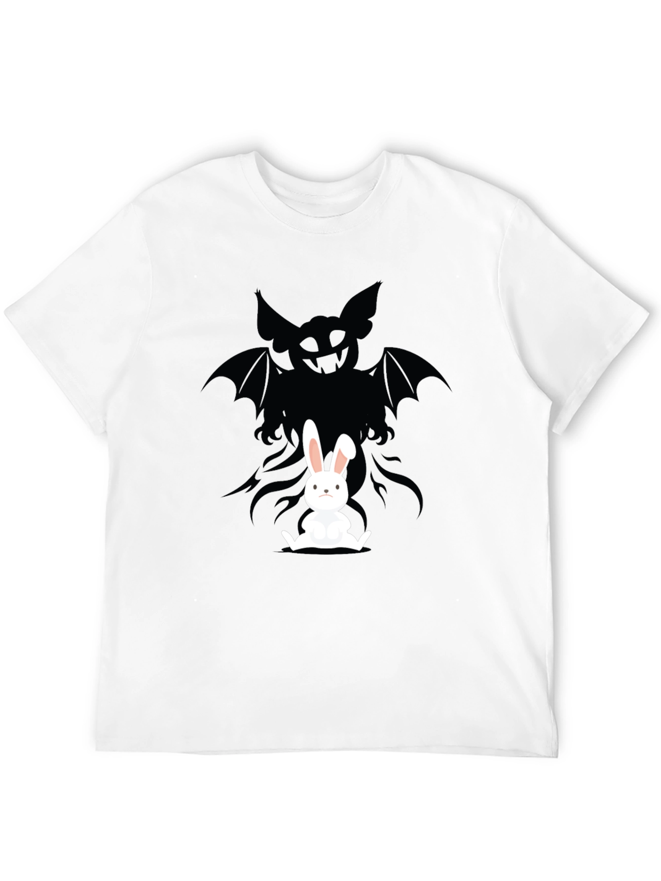Rabbits Shadow T-Shirt - Dark Humor Design