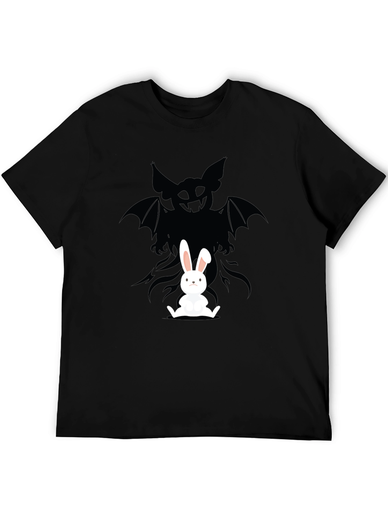 Rabbits Shadow T-Shirt - Dark Humor Design