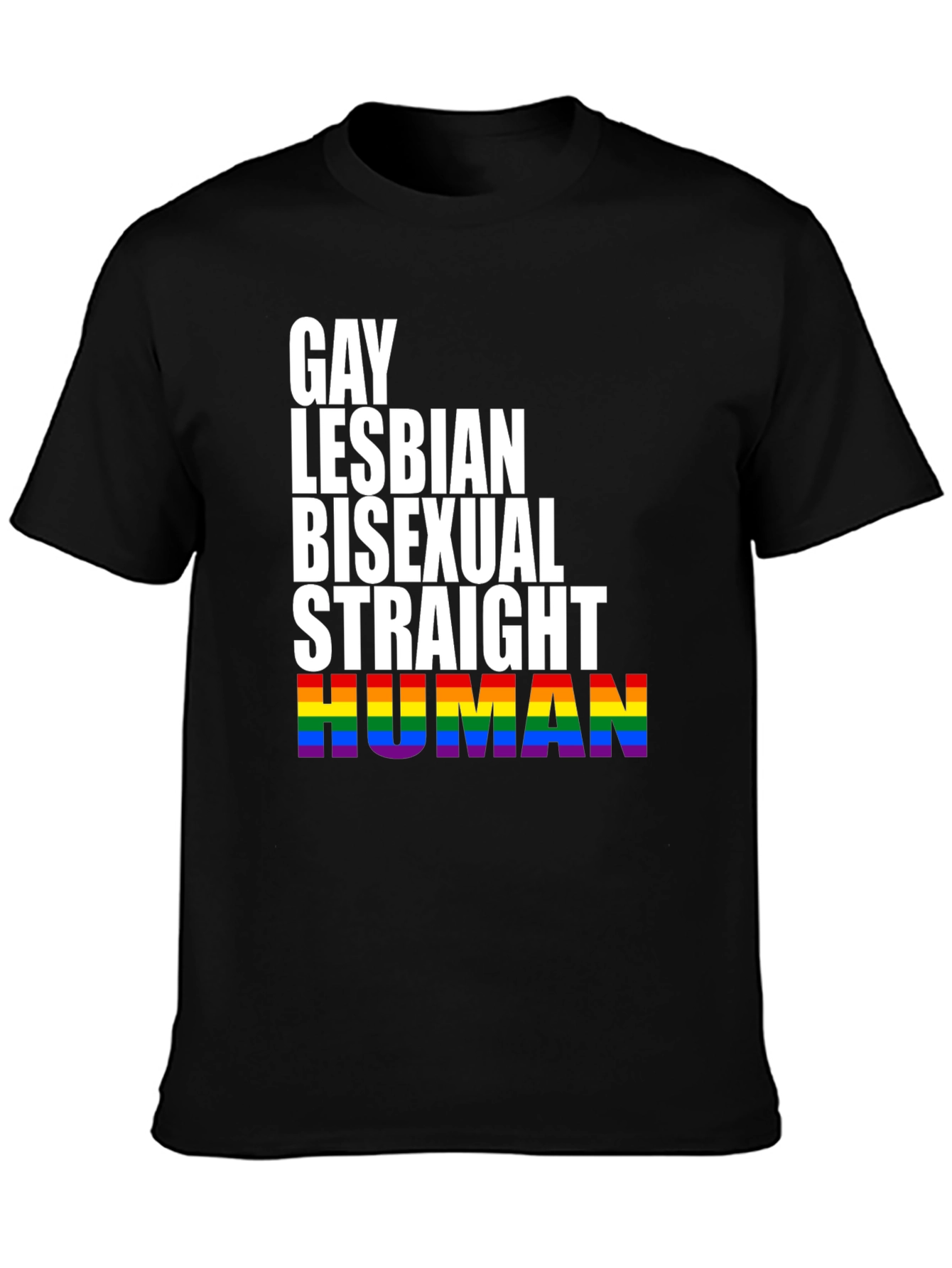 Equality Pride T-Shirt - Gay Lesbian Bisexual Human