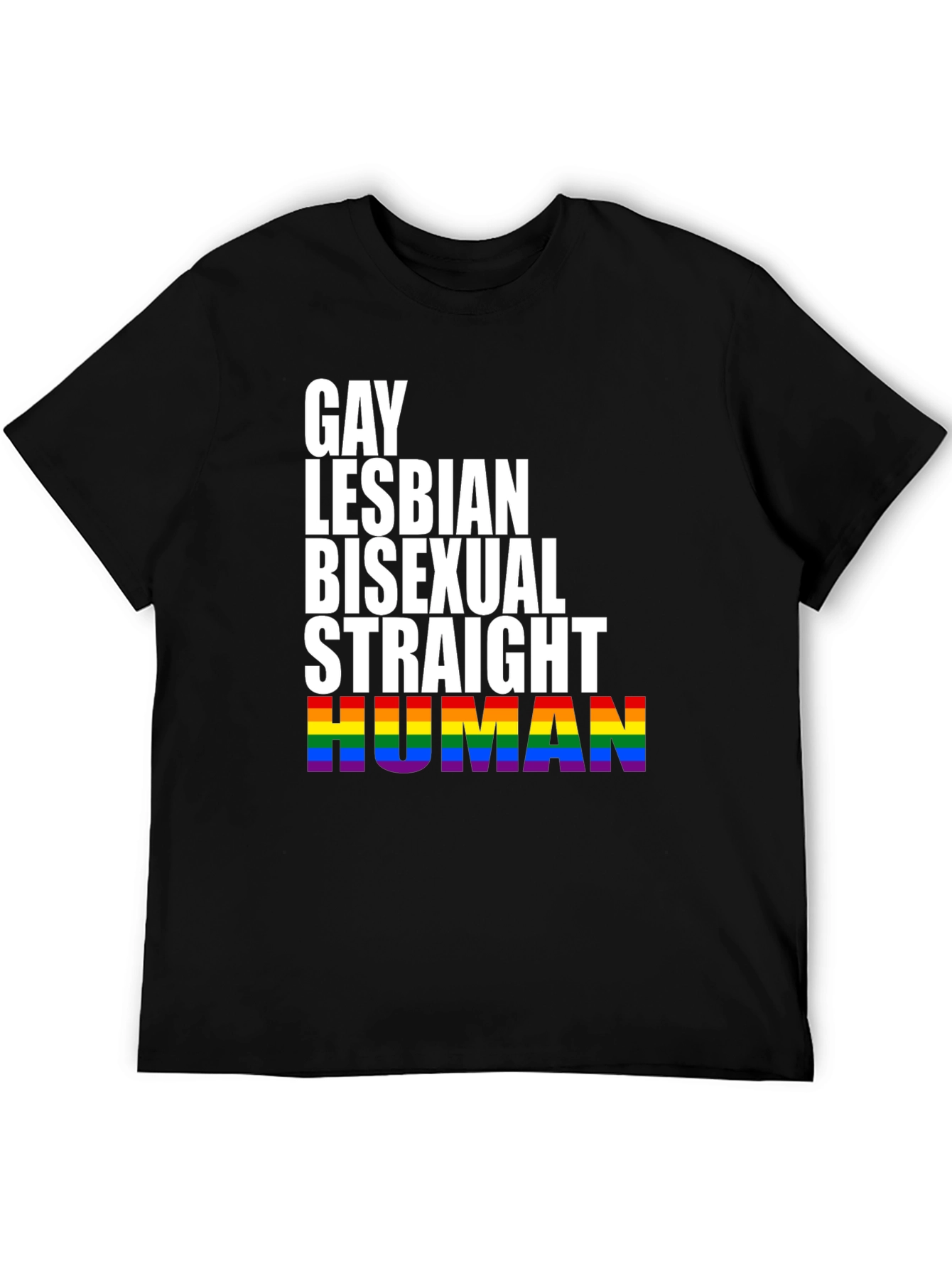 Equality Pride T-Shirt - Gay Lesbian Bisexual Human