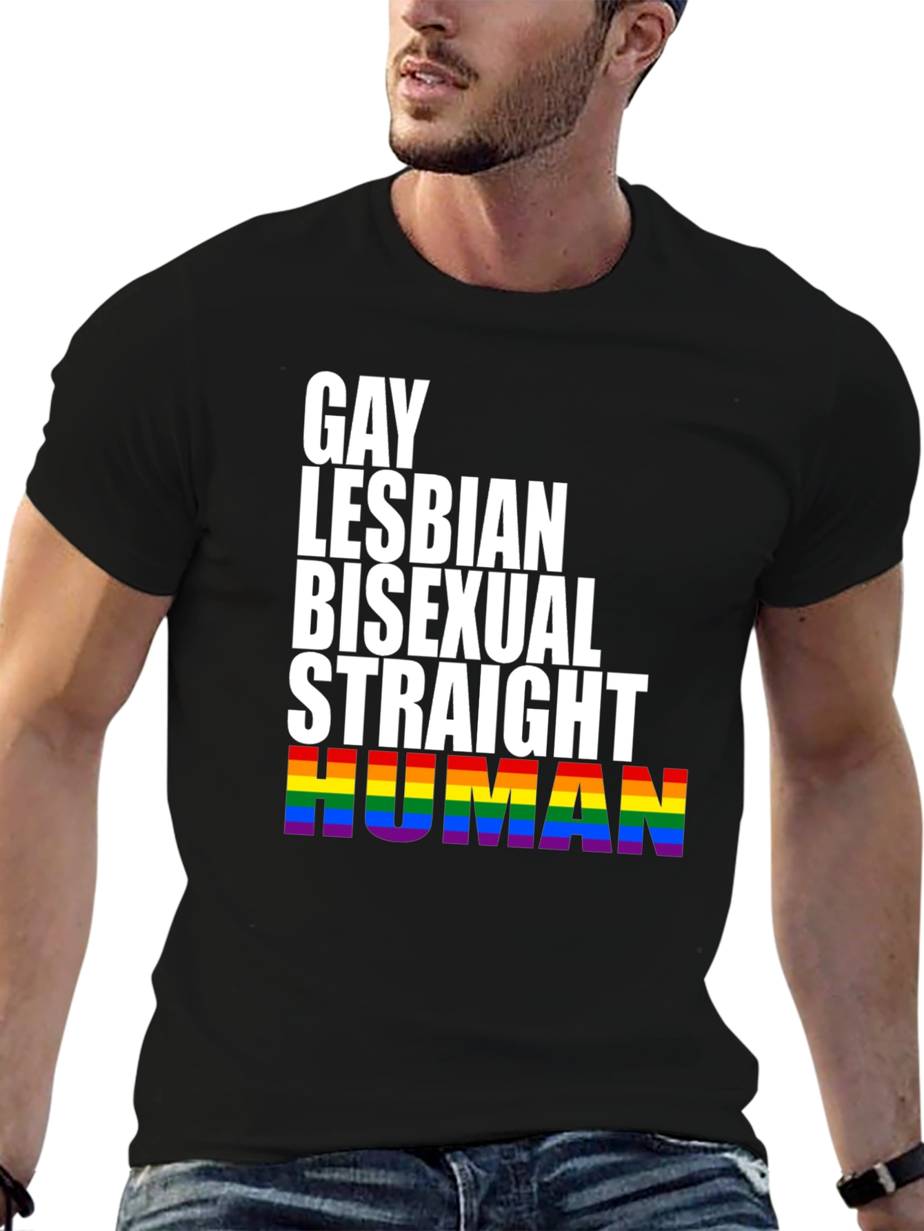 Equality Pride T-Shirt - Gay Lesbian Bisexual Human