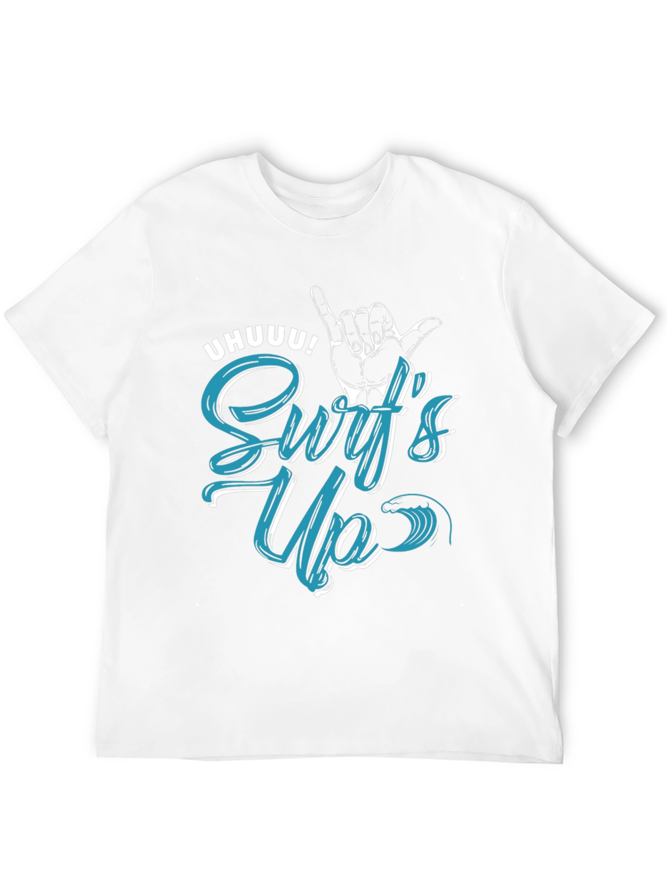 Surfs Up Graphic T-Shirt - Black Casual Tee
