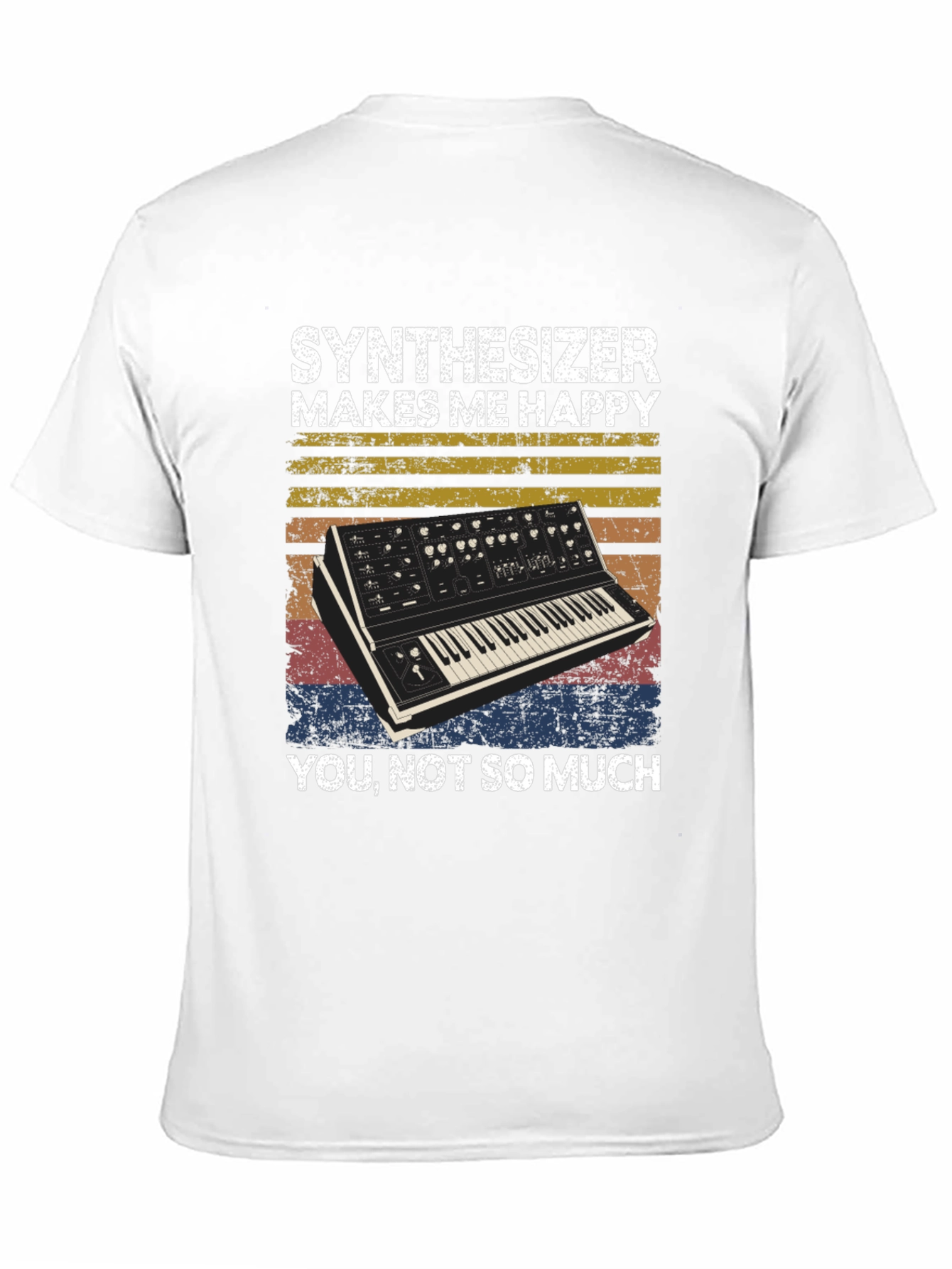 Synthesizer Makes Me Happy Graphic Tee