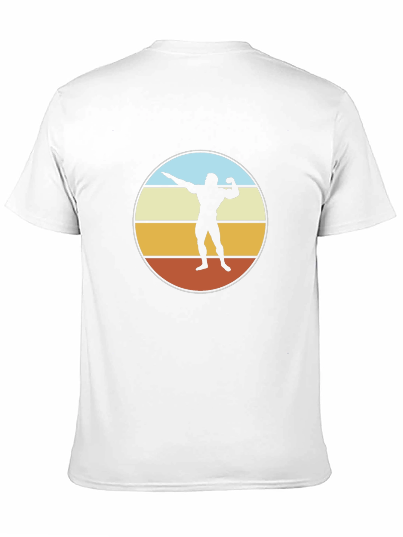 Retro Bodybuilder Graphic Tee - Black