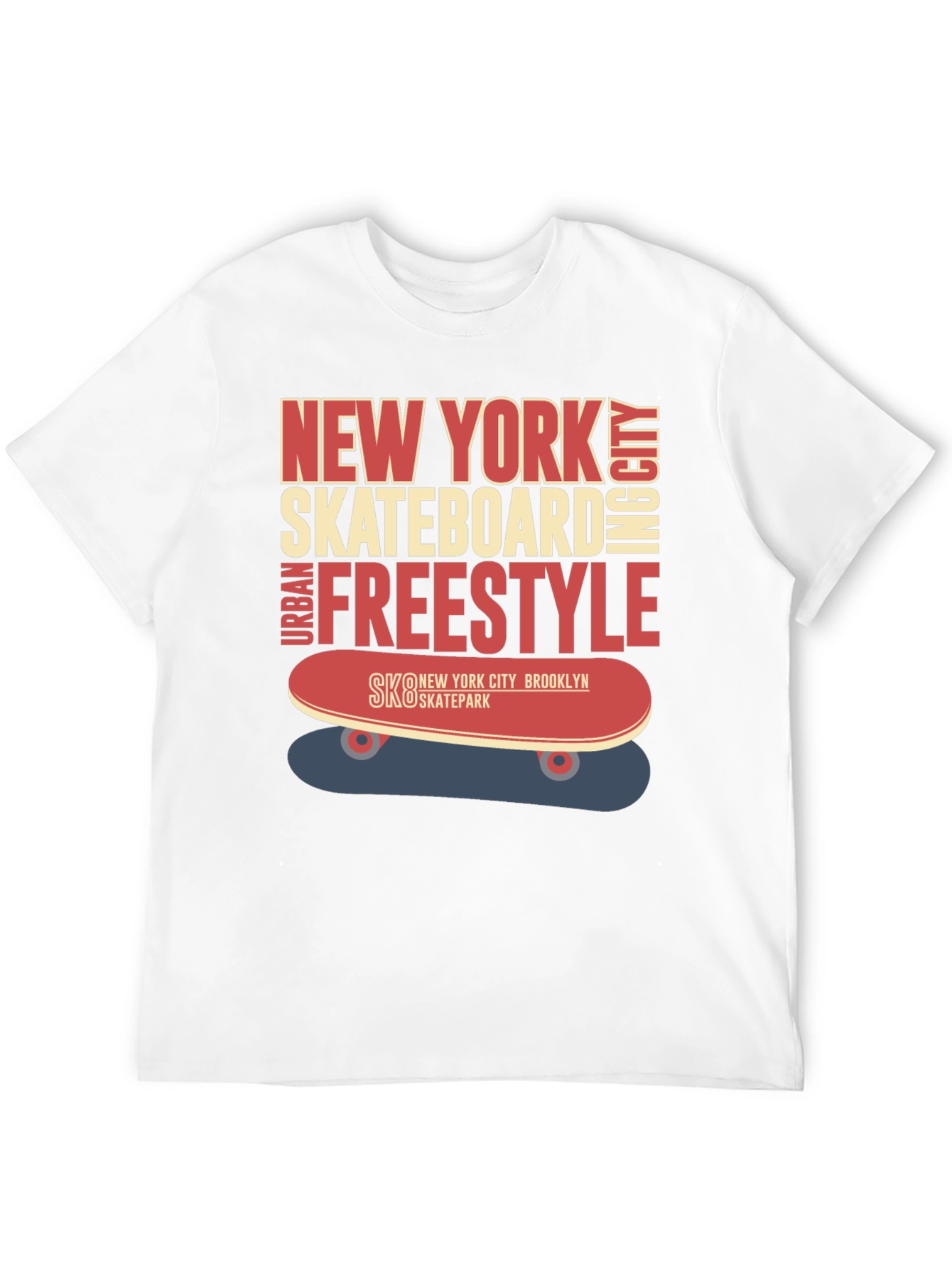 New York Skateboard Freestyle Graphic T-Shirt