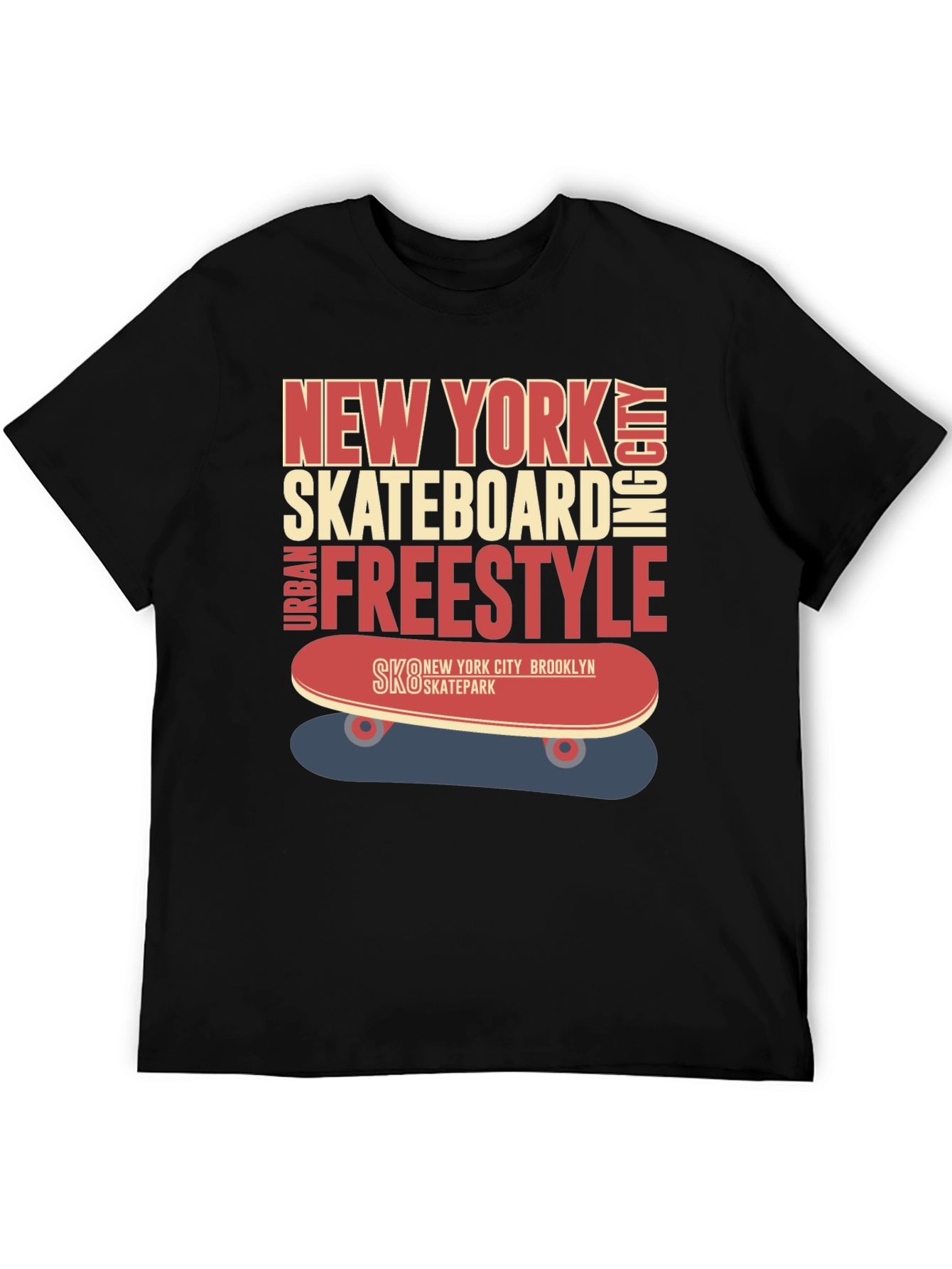 New York Skateboard Freestyle Graphic T-Shirt