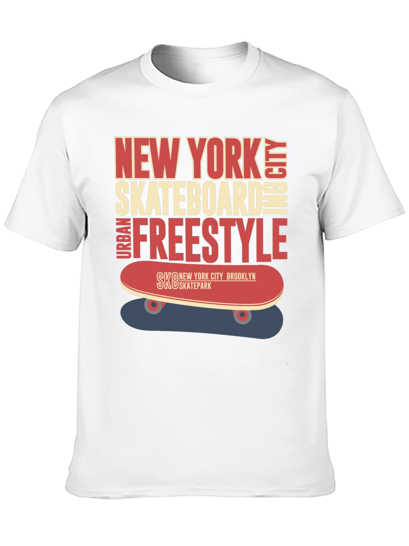 New York Skateboard Freestyle Graphic T-Shirt