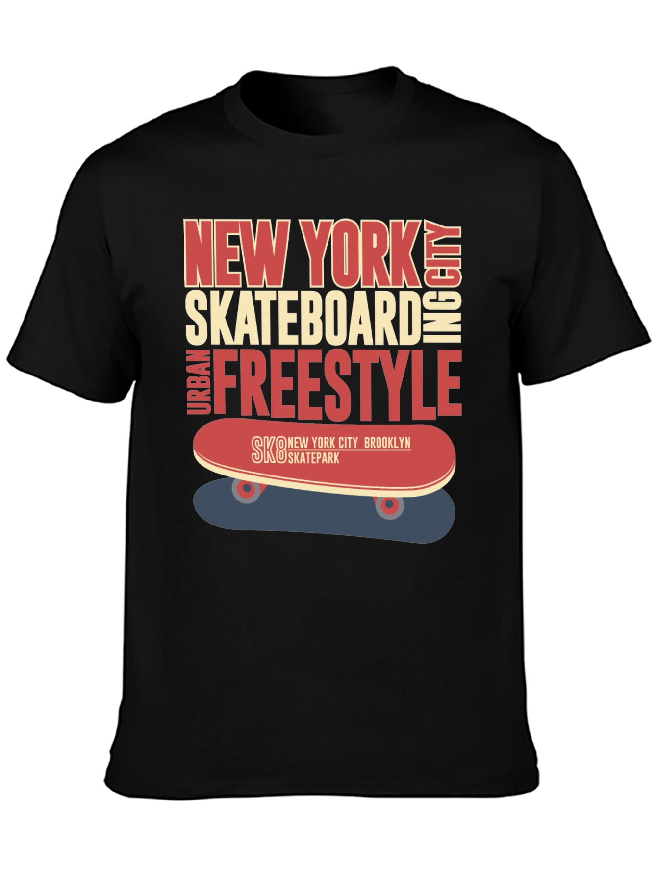 New York Skateboard Freestyle Graphic T-Shirt