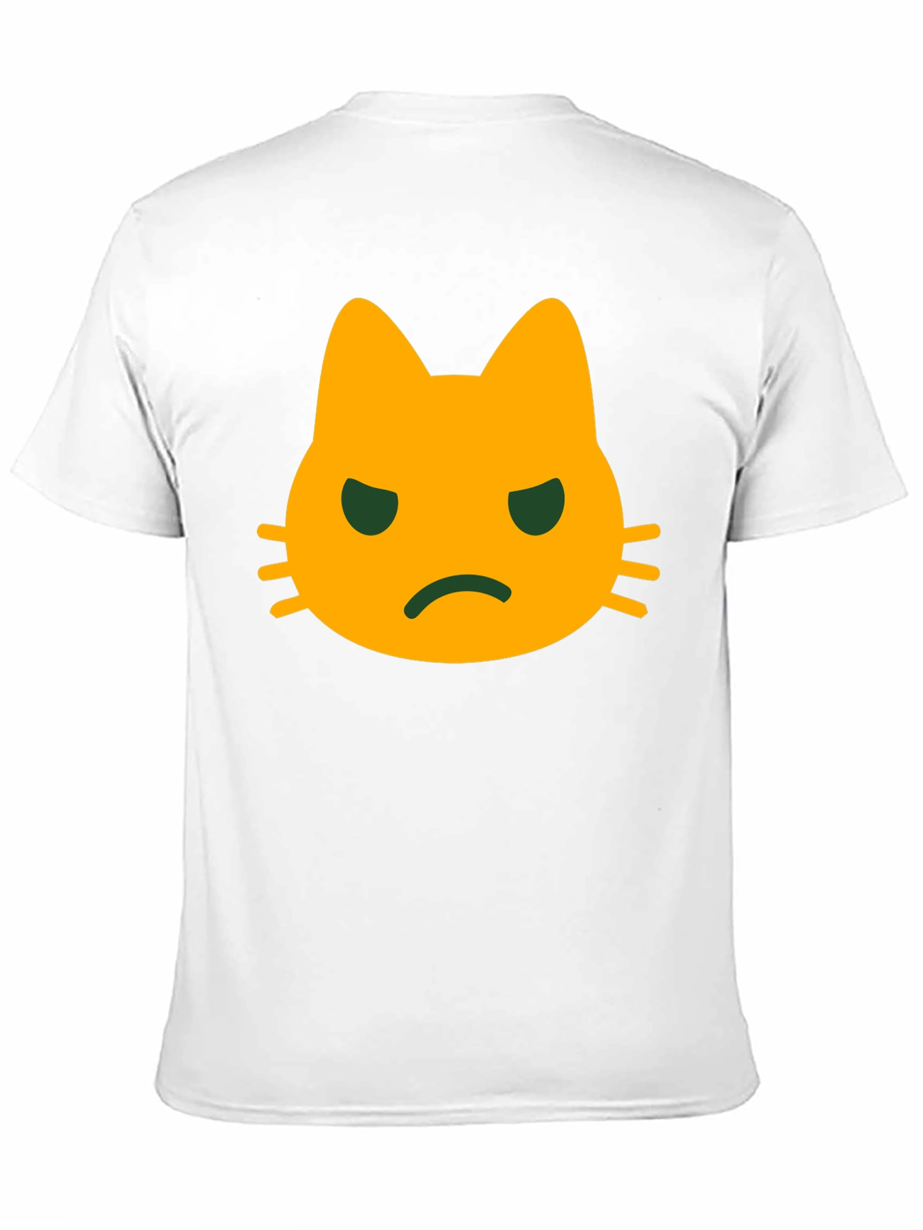 Grumpy Cat Face T-Shirt - Black Cotton Tee
