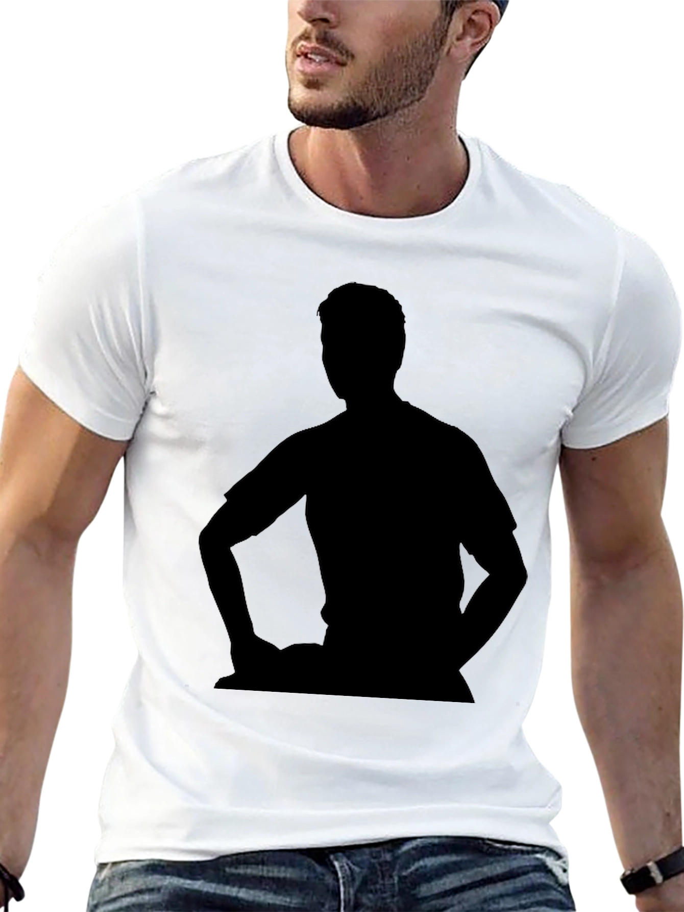 Silhouette Graphic Tee - Premium Black T-Shirt
