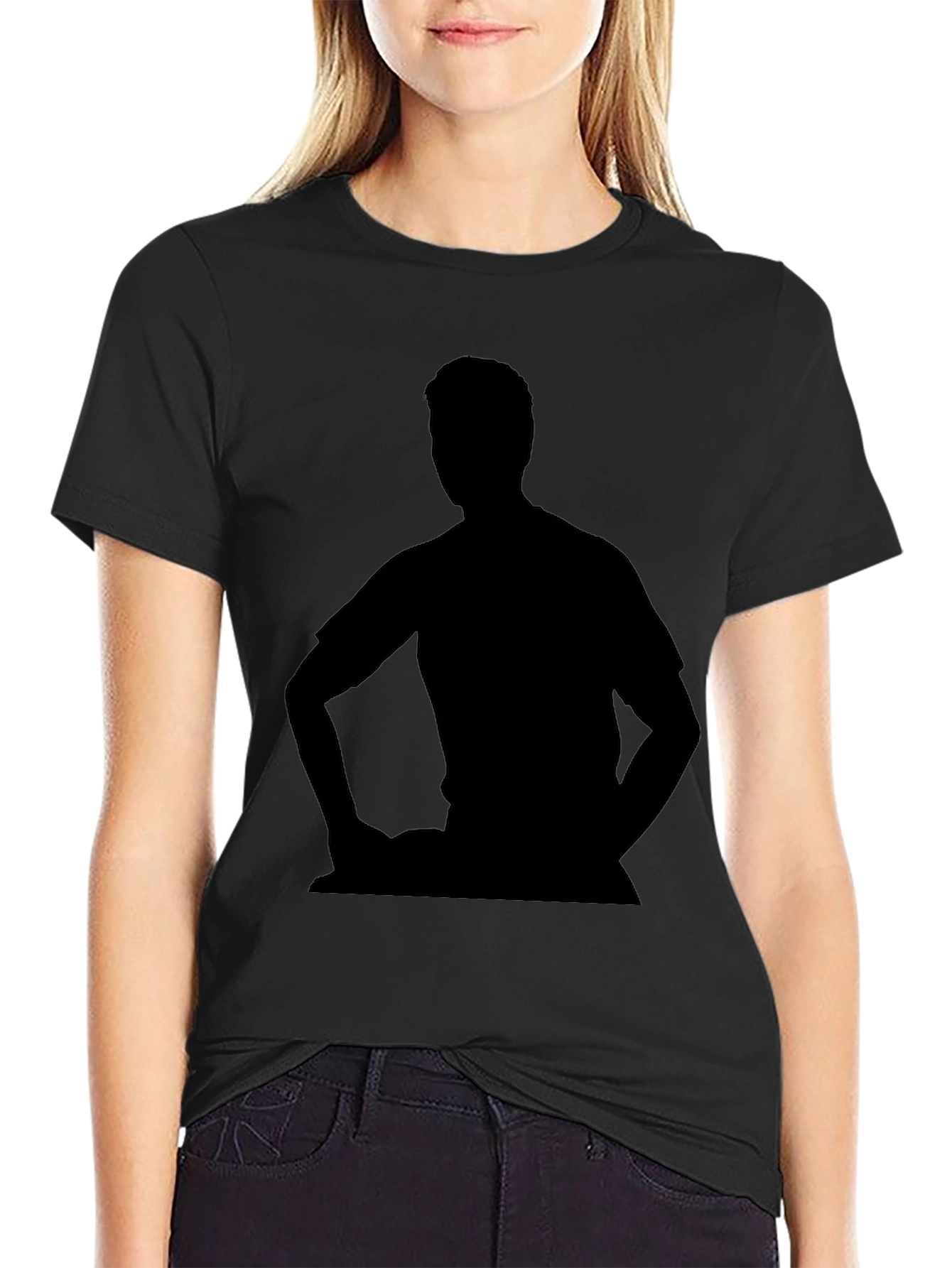Silhouette Graphic Tee - Premium Black T-Shirt