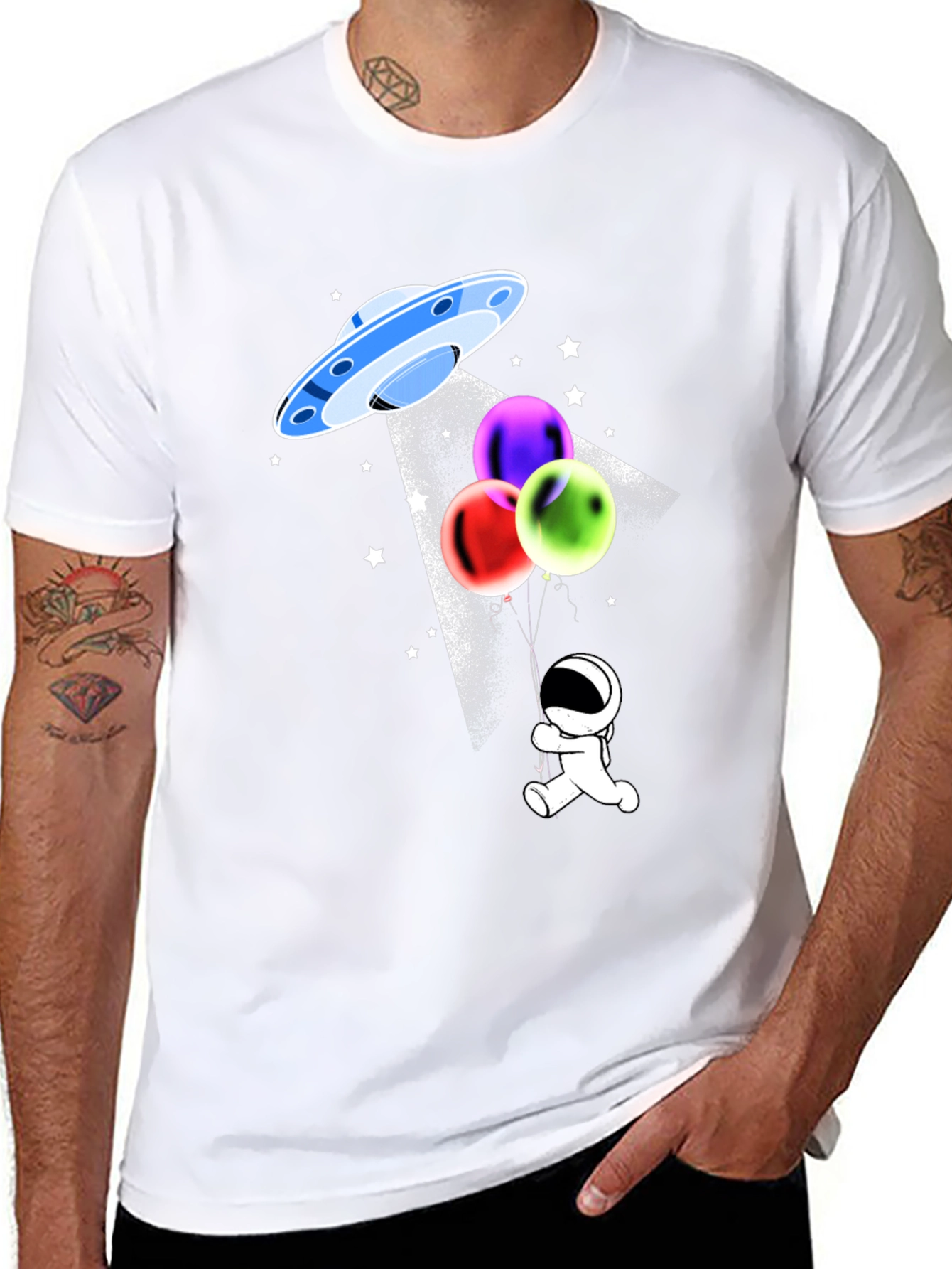 Alien Abduction Astronaut T-Shirt