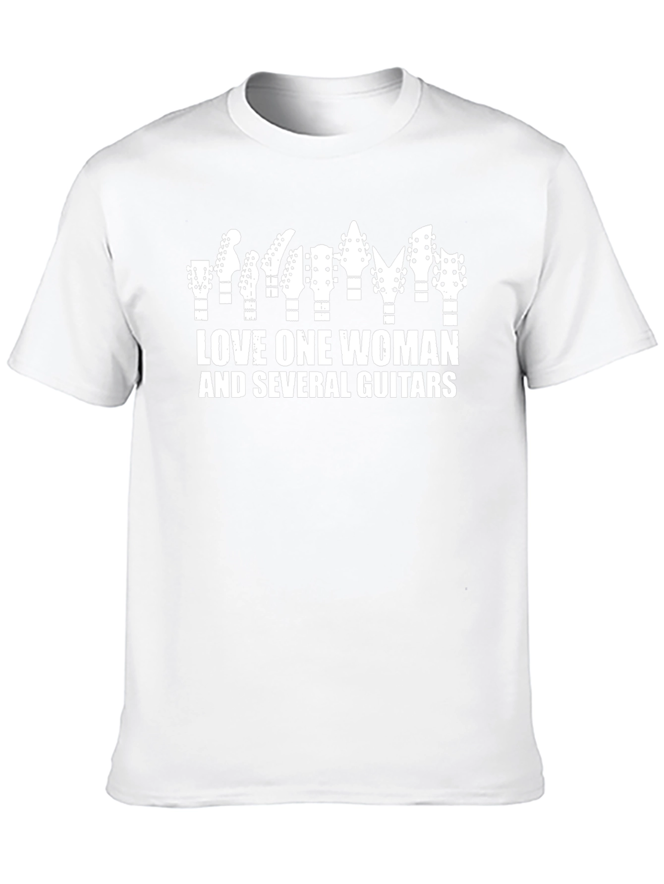 Love One Woman & Several Guitars Black Graphic Tee