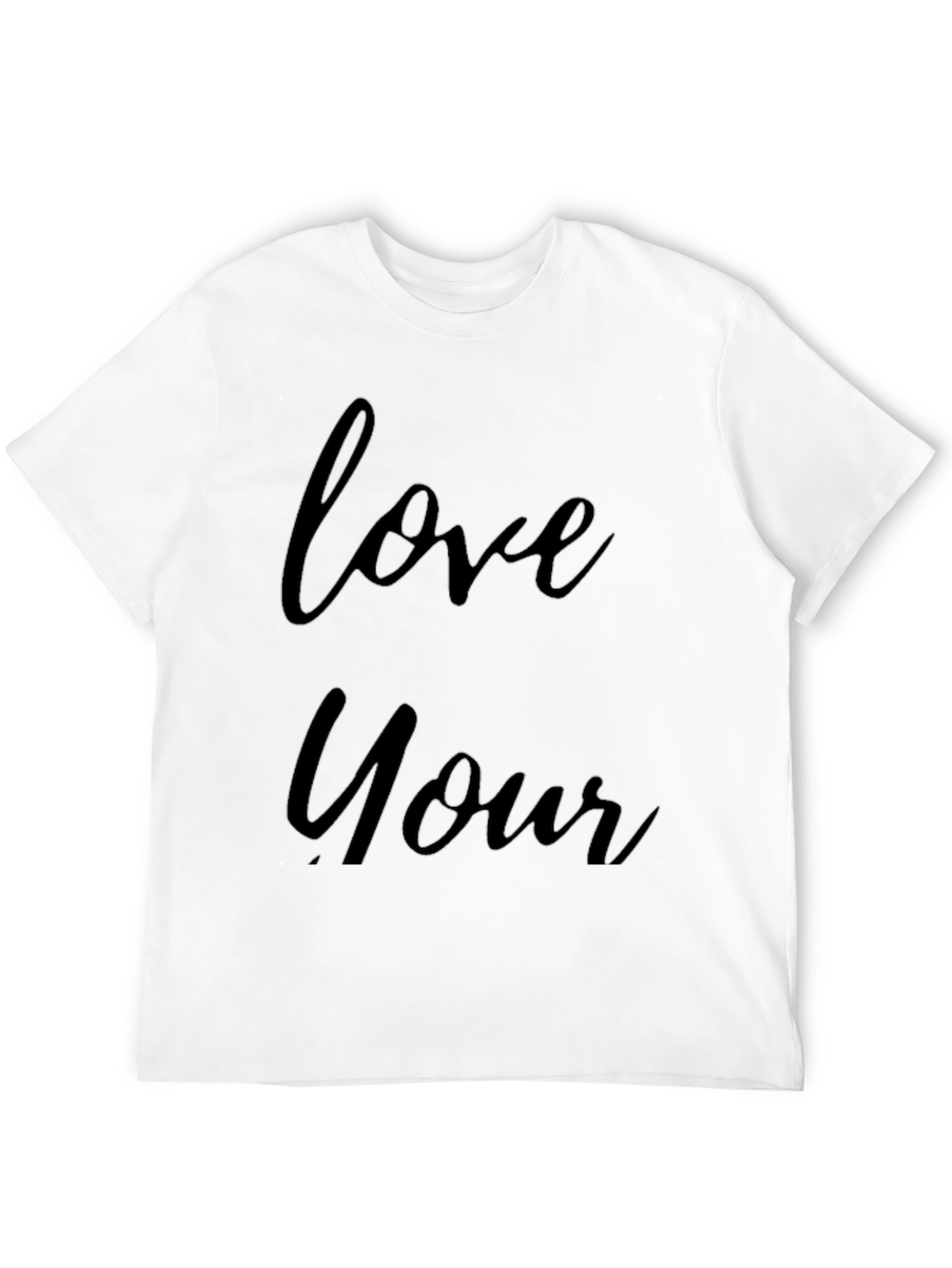 Love Yourself Black Graphic T-Shirt