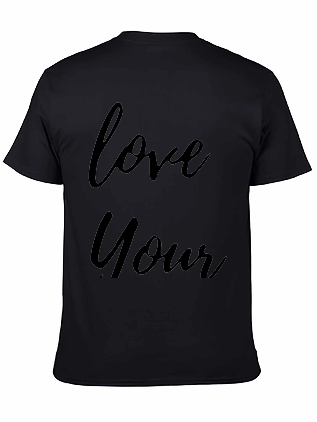 Love Yourself Black Graphic T-Shirt
