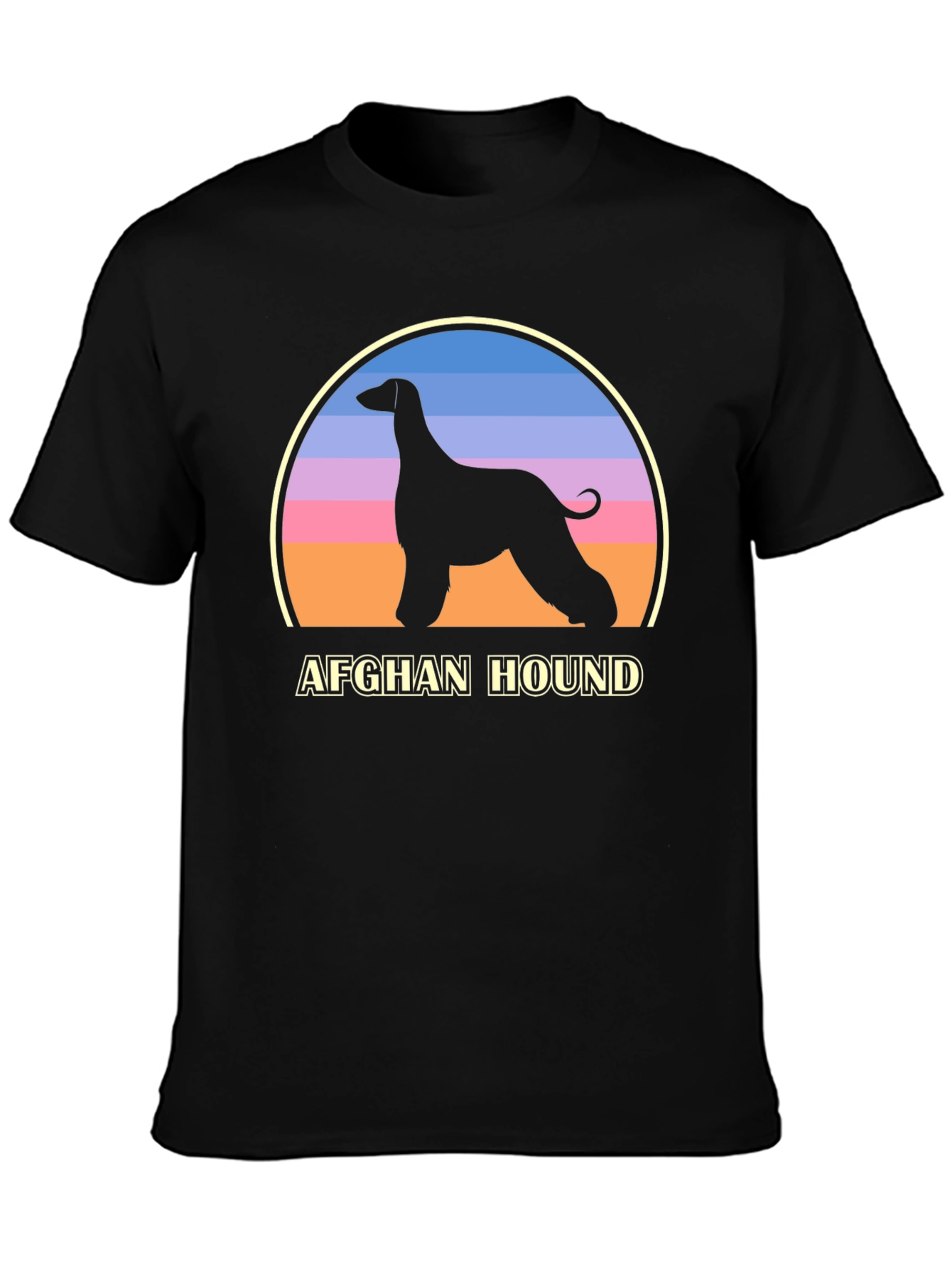 Afghan Hound Silhouette Graphic Tee