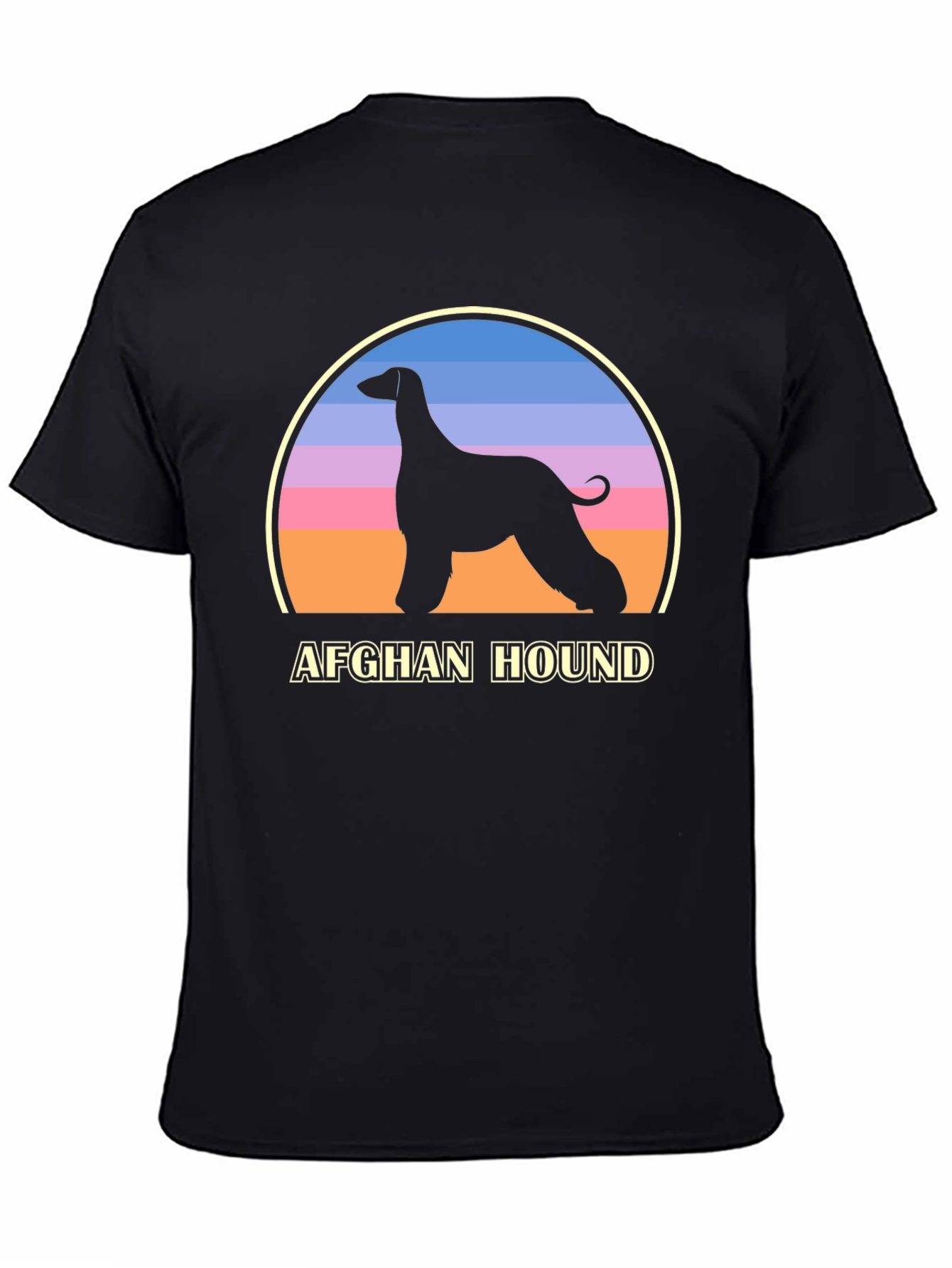 Afghan Hound Silhouette Graphic Tee