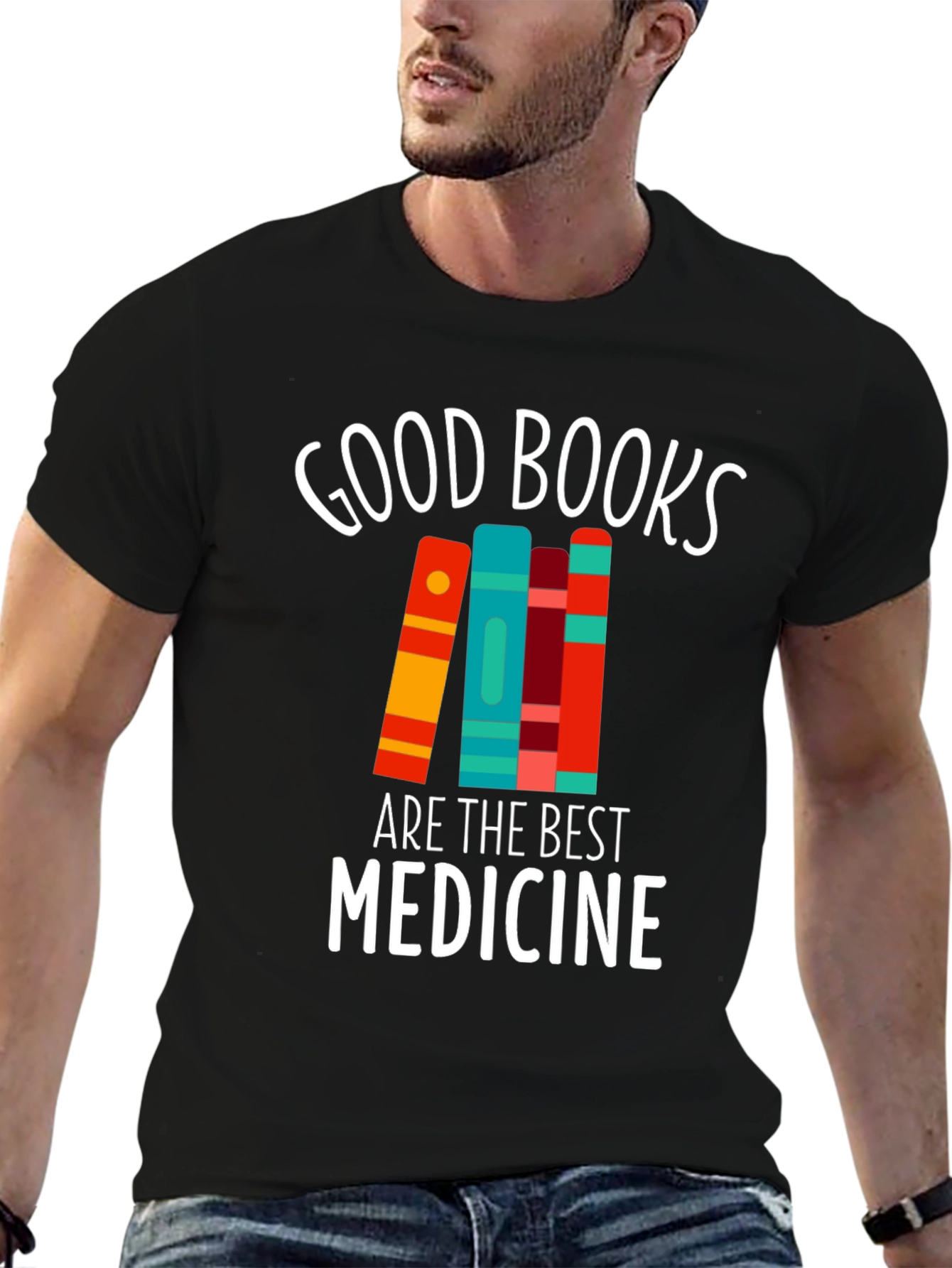 Good Books Are The Best Medicine Graphic T-Shirt
