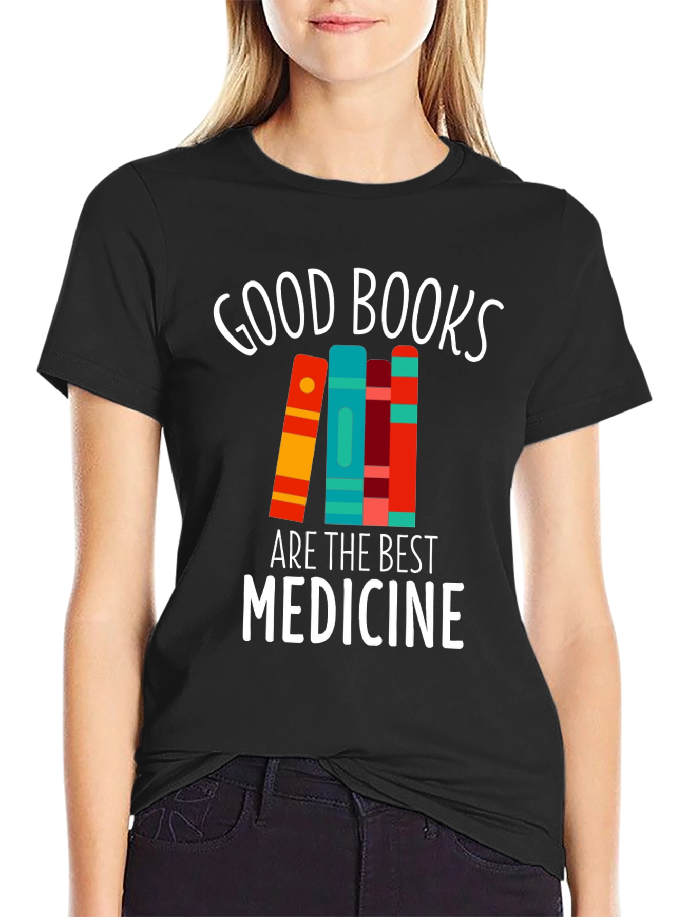 Good Books Are The Best Medicine Graphic T-Shirt