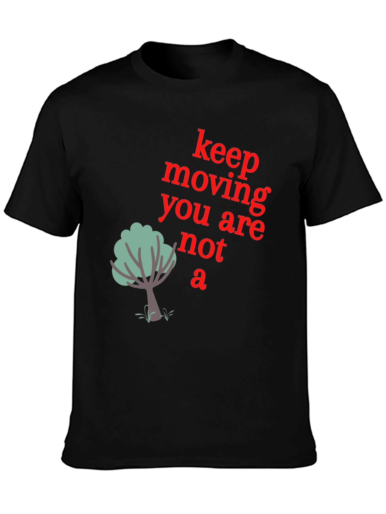 Keep Moving Graphic Tee - Mens Black T-Shirt