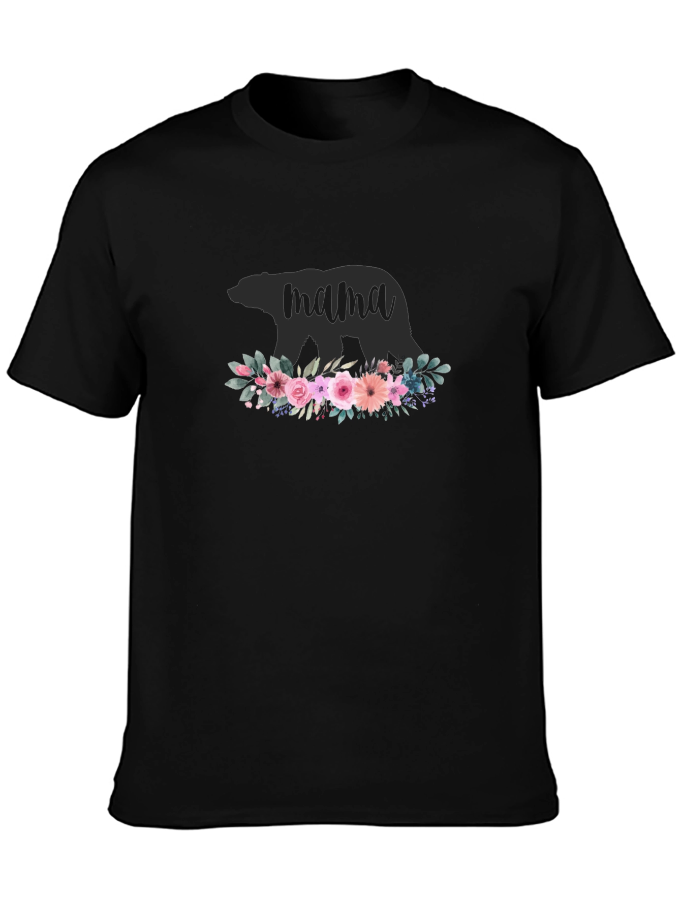 Mama Bear Floral Graphic T-Shirt