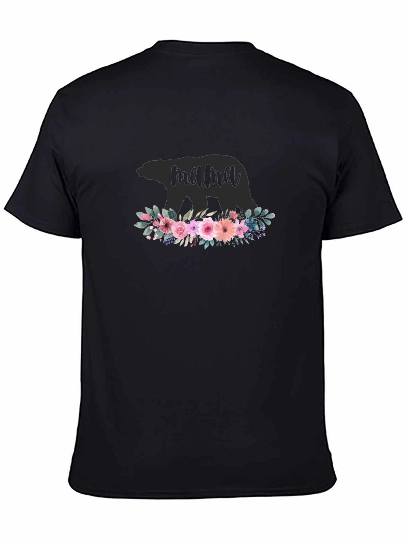 Mama Bear Floral Graphic T-Shirt