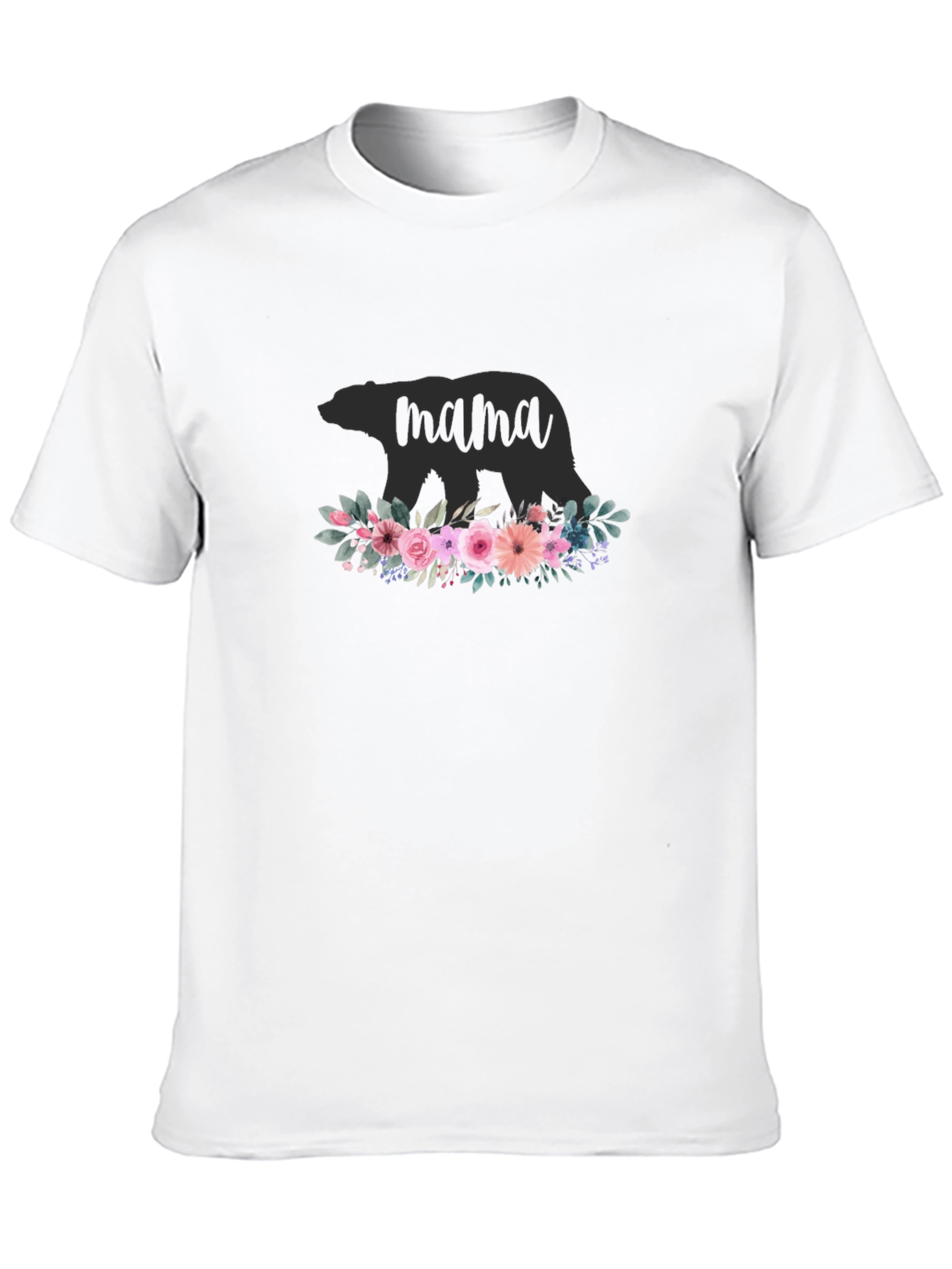 Mama Bear Floral Graphic T-Shirt