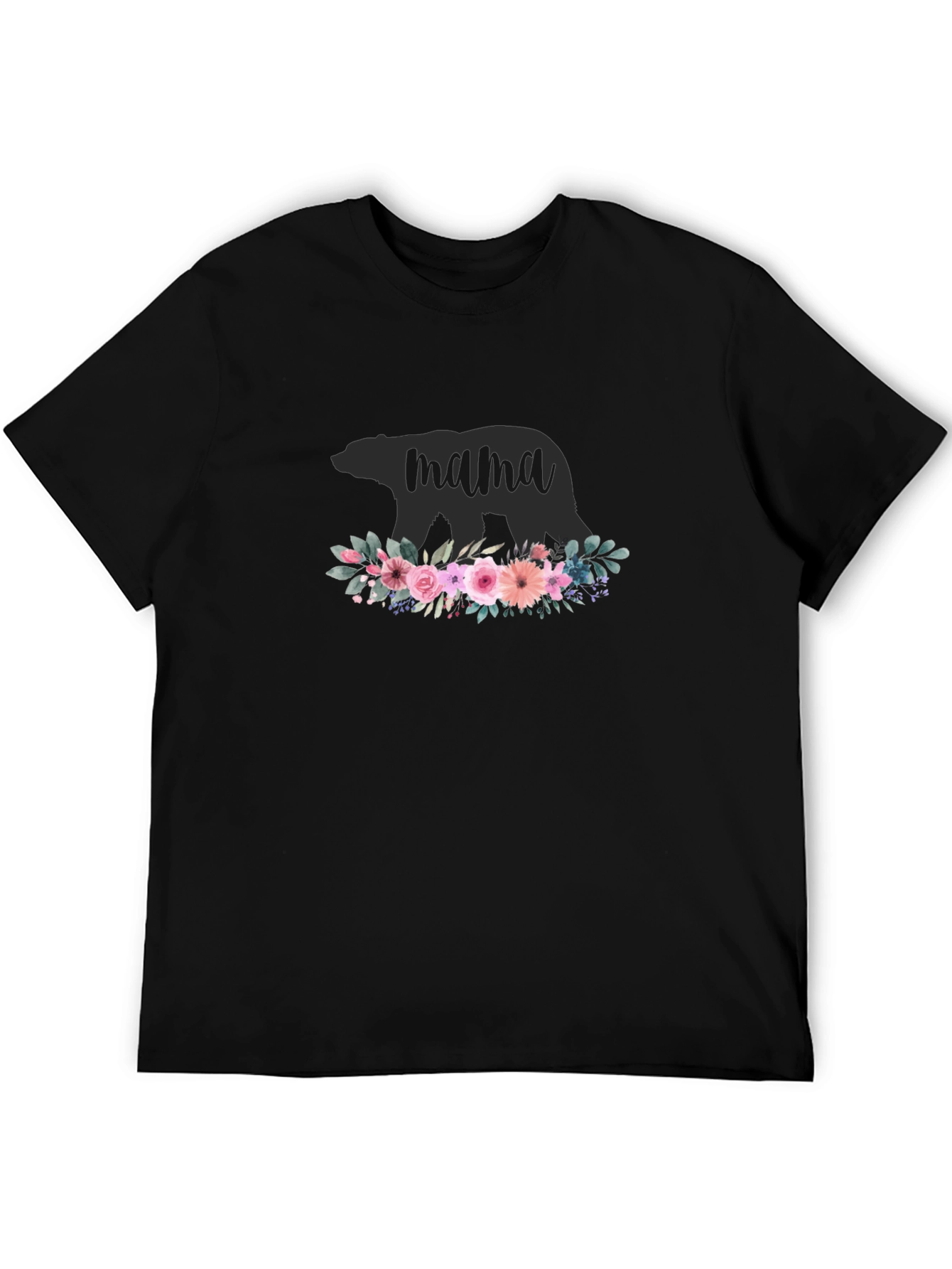 Mama Bear Floral Graphic T-Shirt