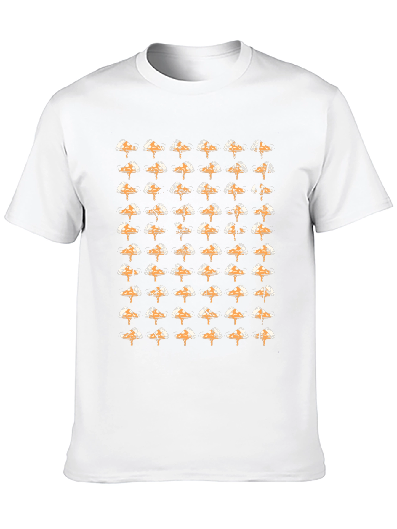 Pizza Slice T-Shirt - Unique Pattern Black Tee