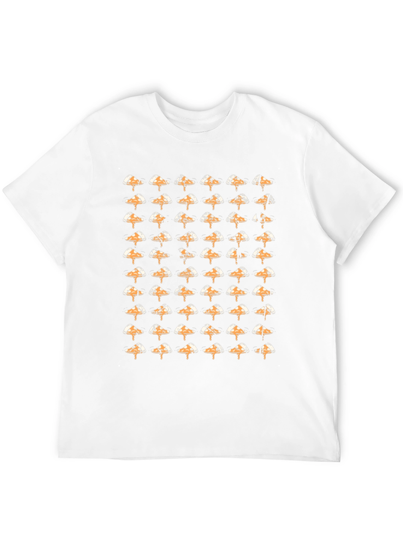 Pizza Slice T-Shirt - Unique Pattern Black Tee