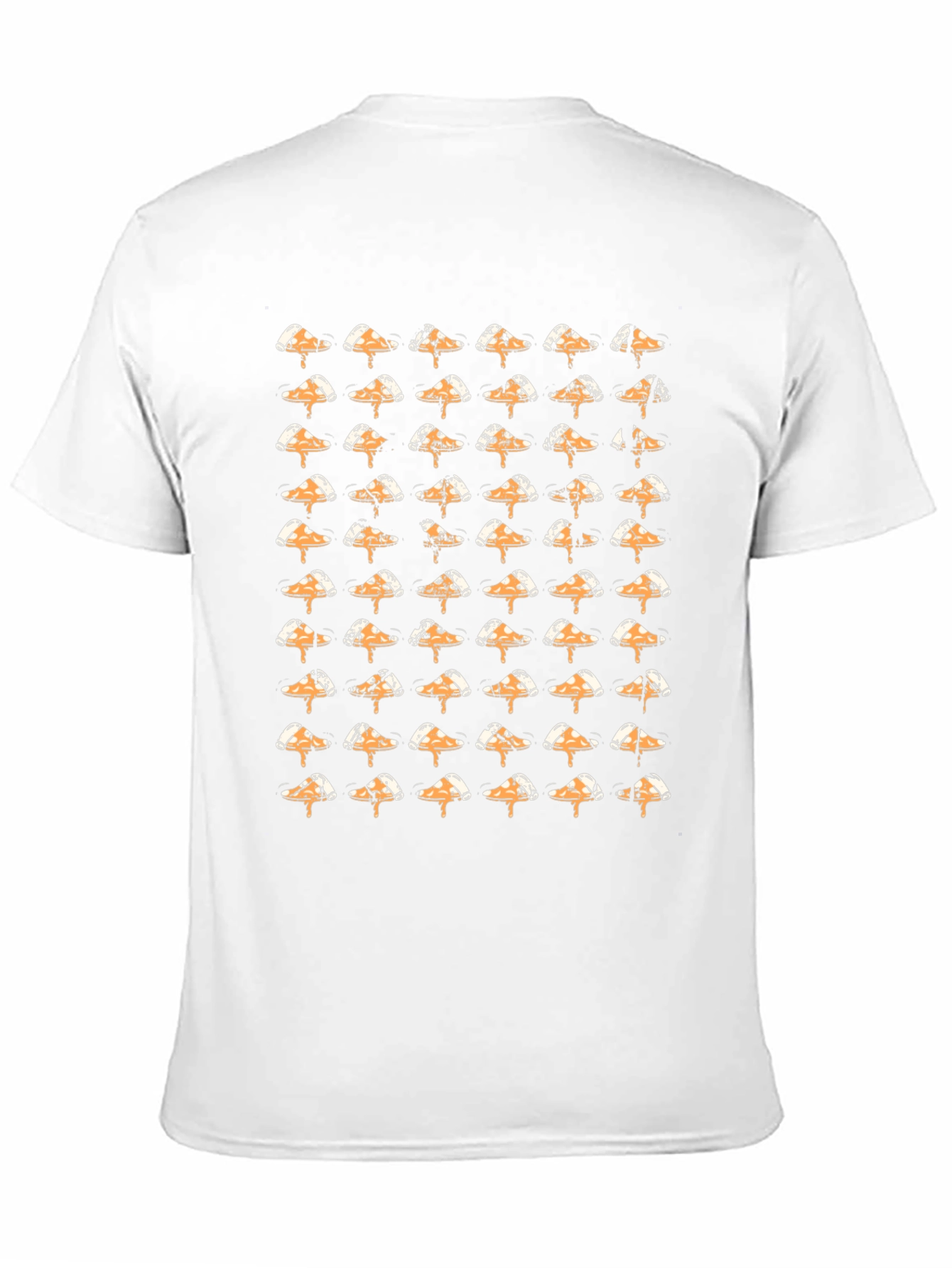 Pizza Slice T-Shirt - Unique Pattern Black Tee