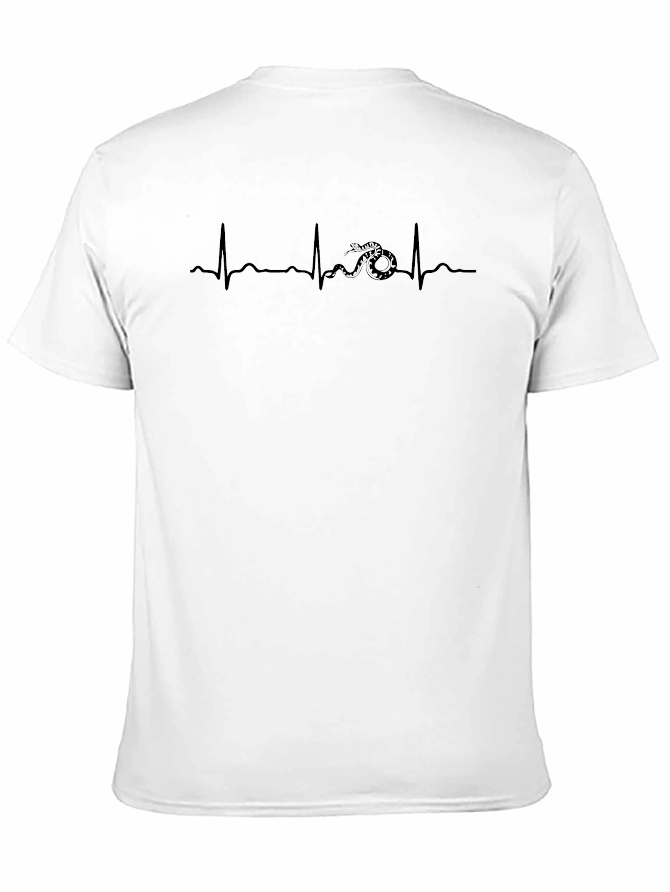 Snake Heartbeat T-Shirt - Rattlesnake ECG Graphic Tee