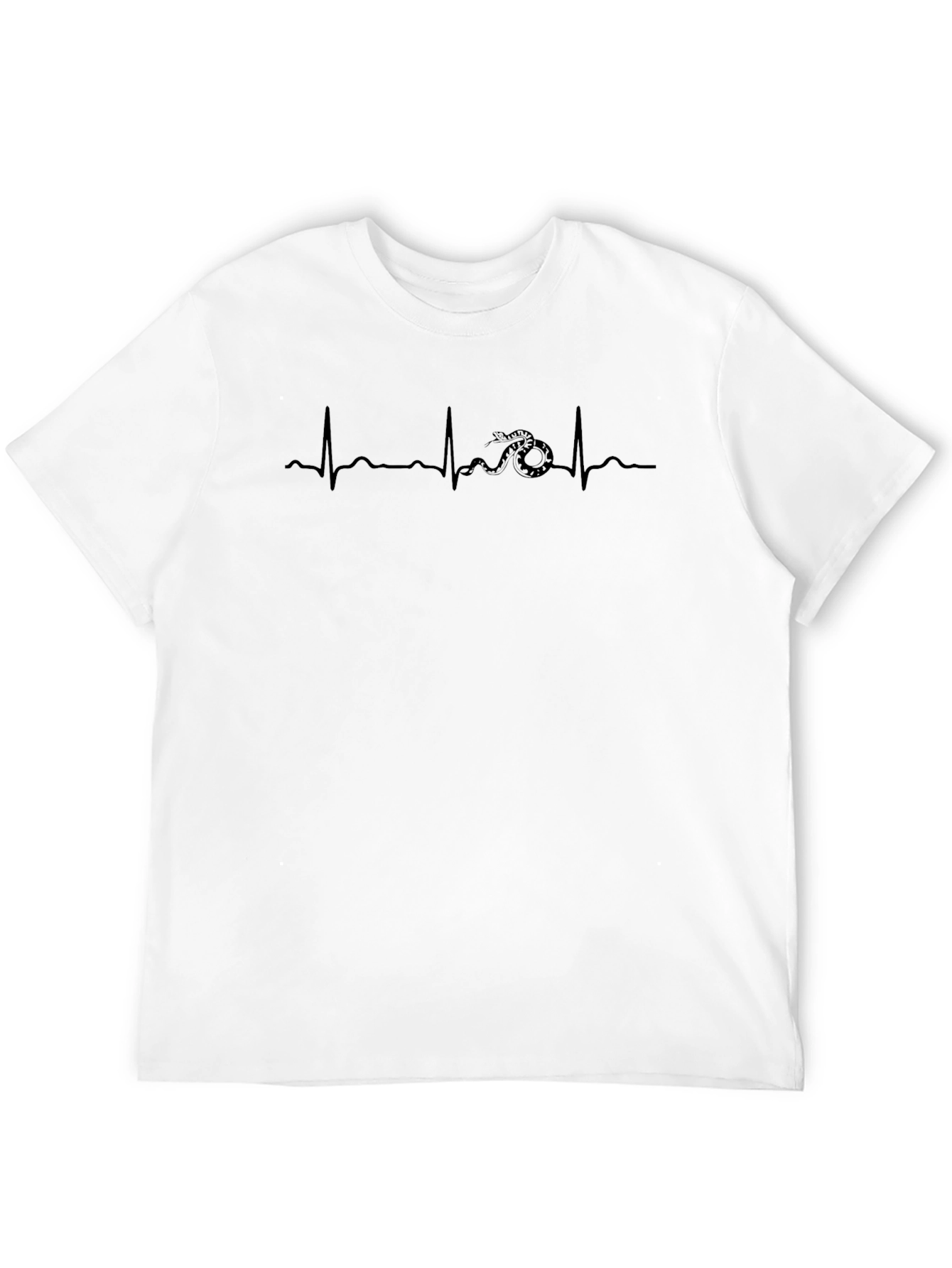 Snake Heartbeat T-Shirt - Rattlesnake ECG Graphic Tee