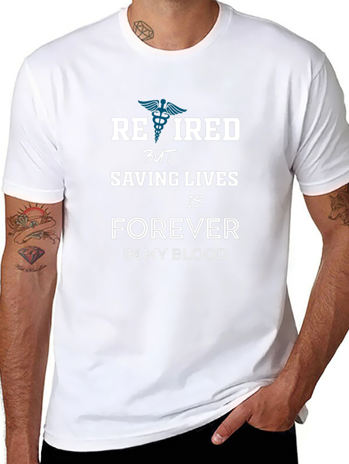 Retired Saving Lives Forever T-Shirt