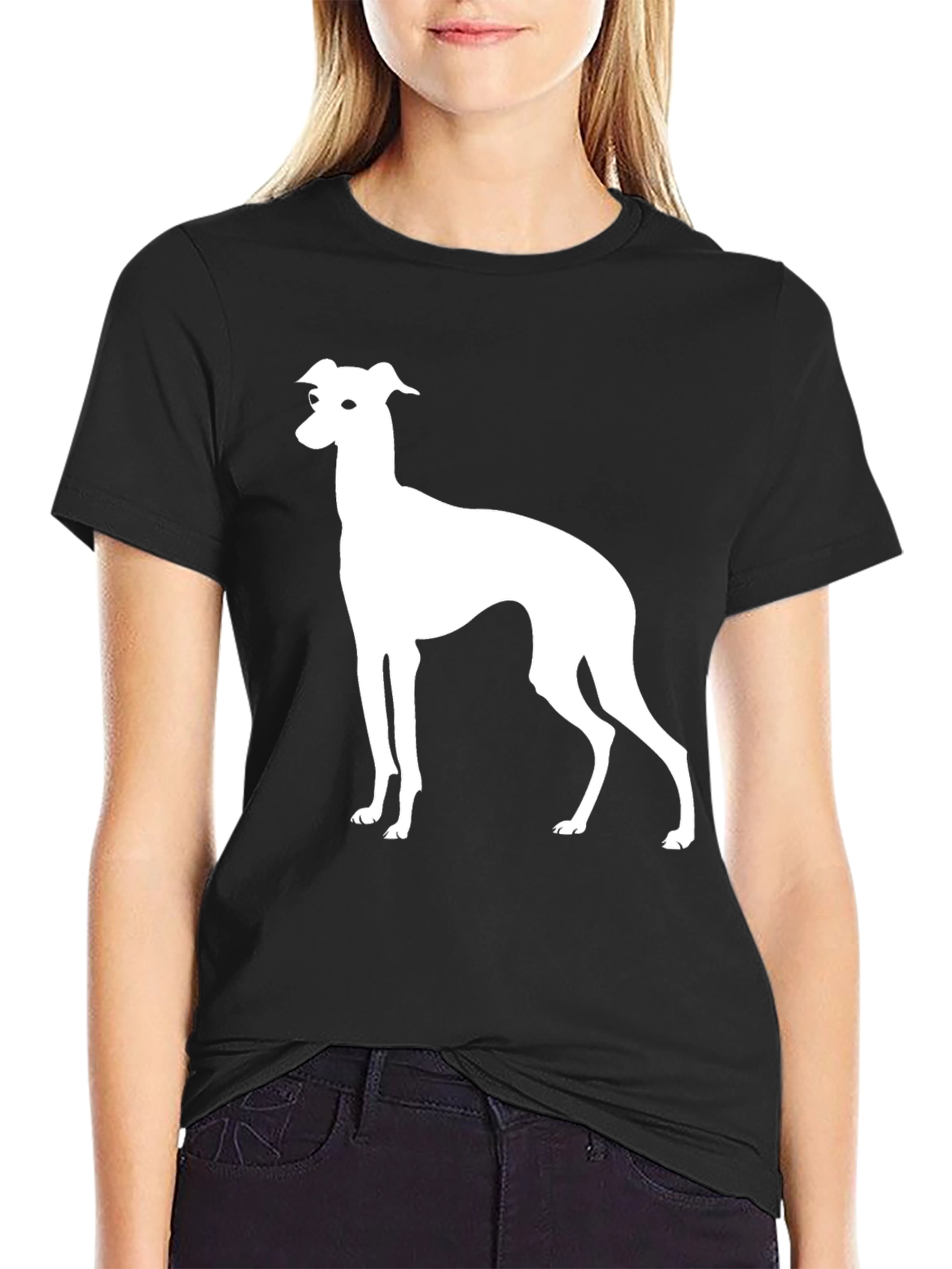 Dog Silhouette T-Shirt - Stylish Casual Wear