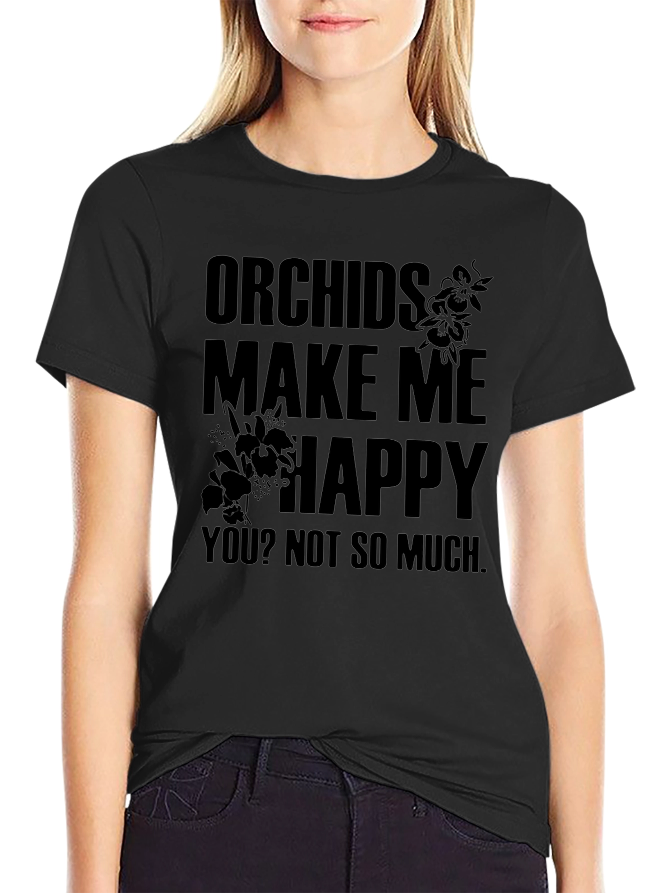 Orchids Make Me Happy Graphic Tee