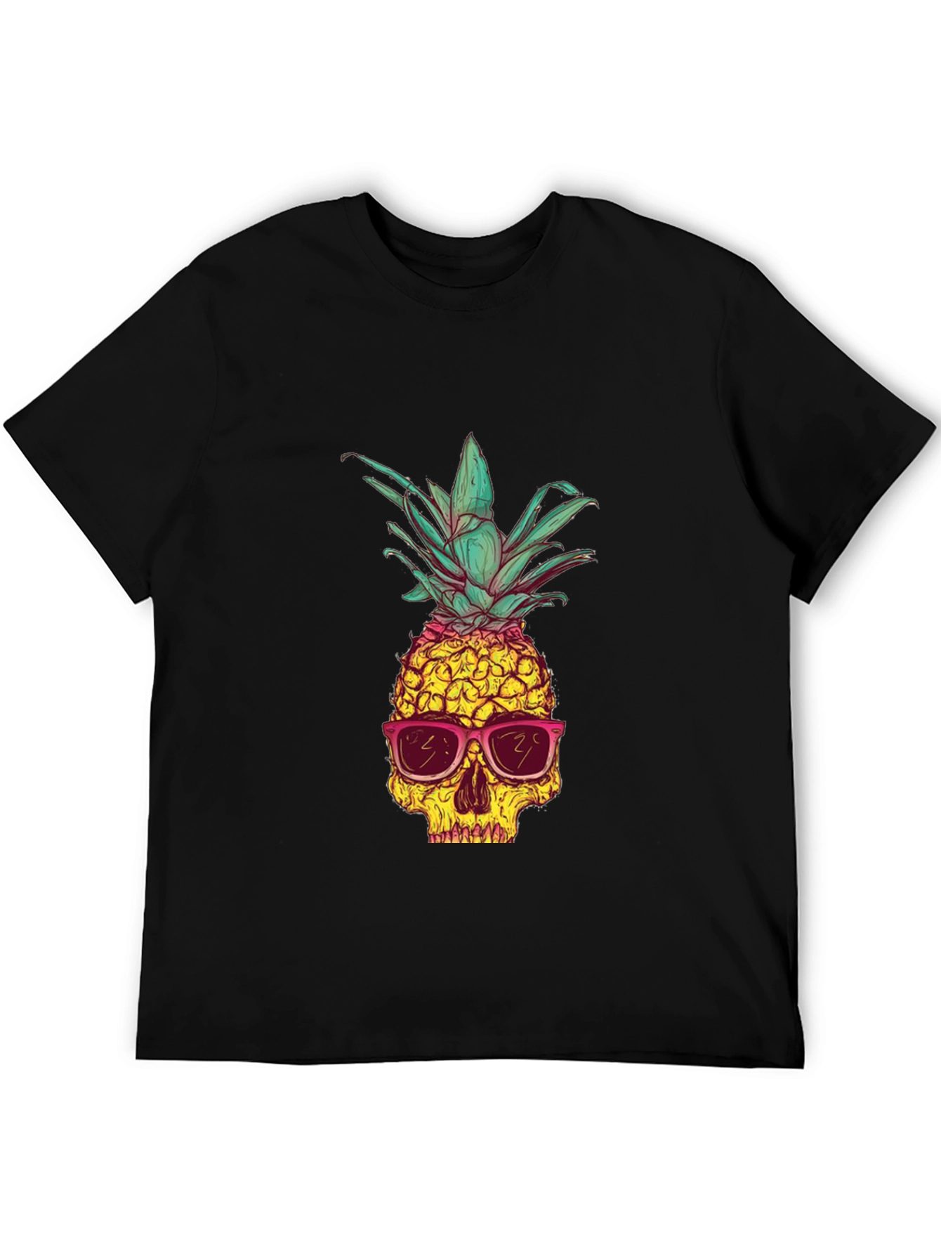 Skull Pineapple Graphic Tee - Unique Style