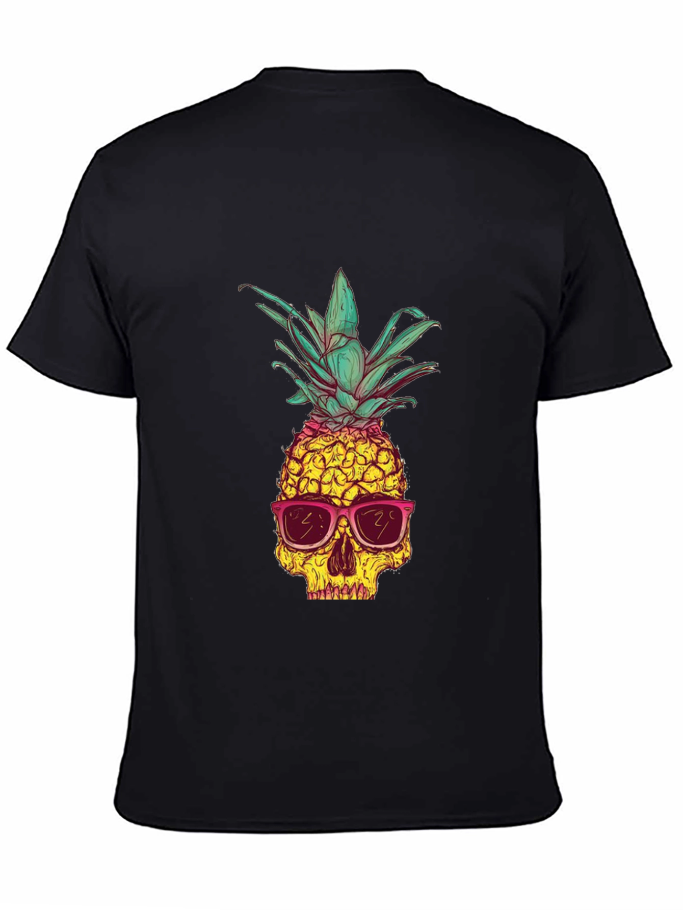 Skull Pineapple Graphic Tee - Unique Style
