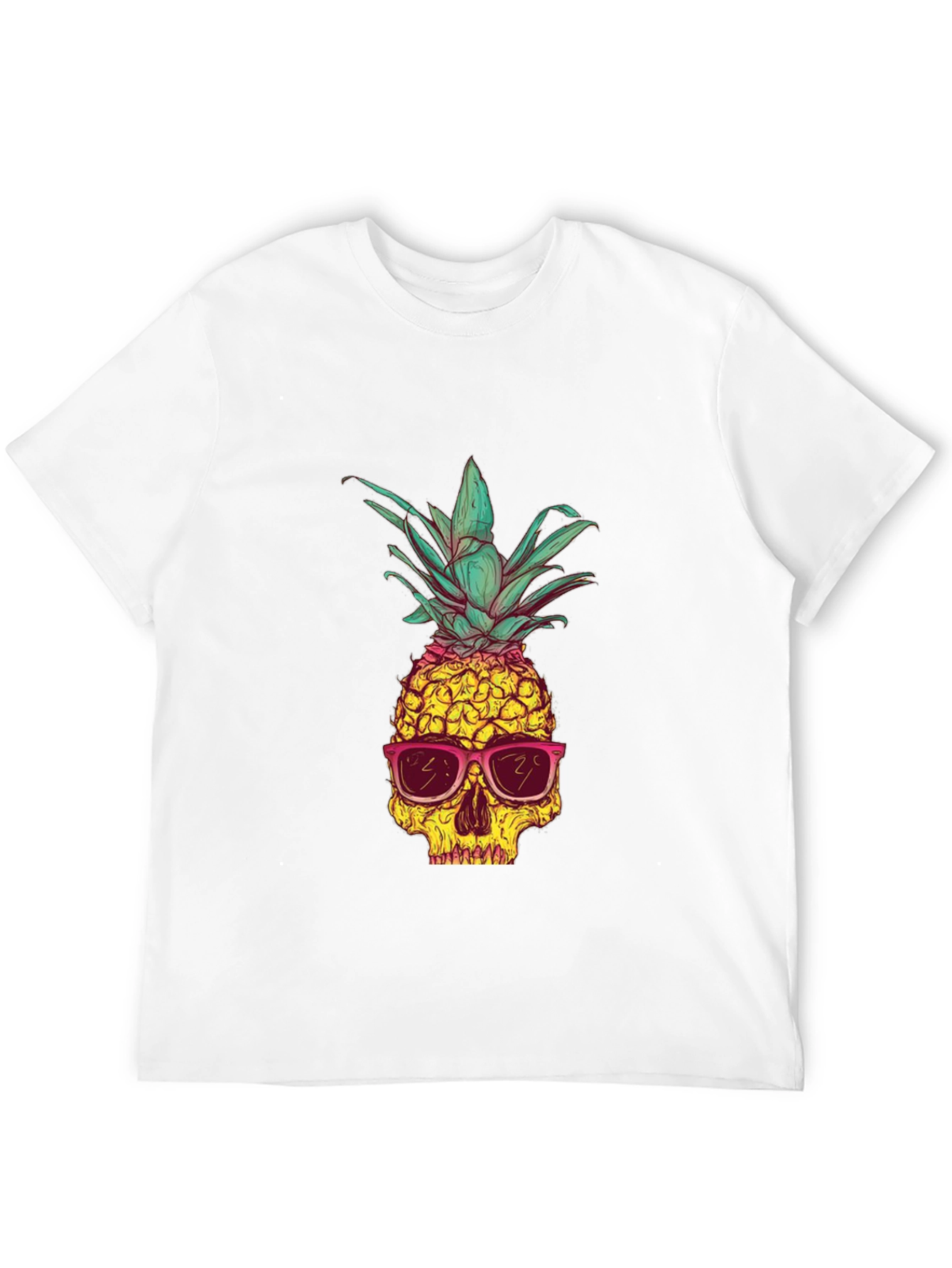 Skull Pineapple Graphic Tee - Unique Style