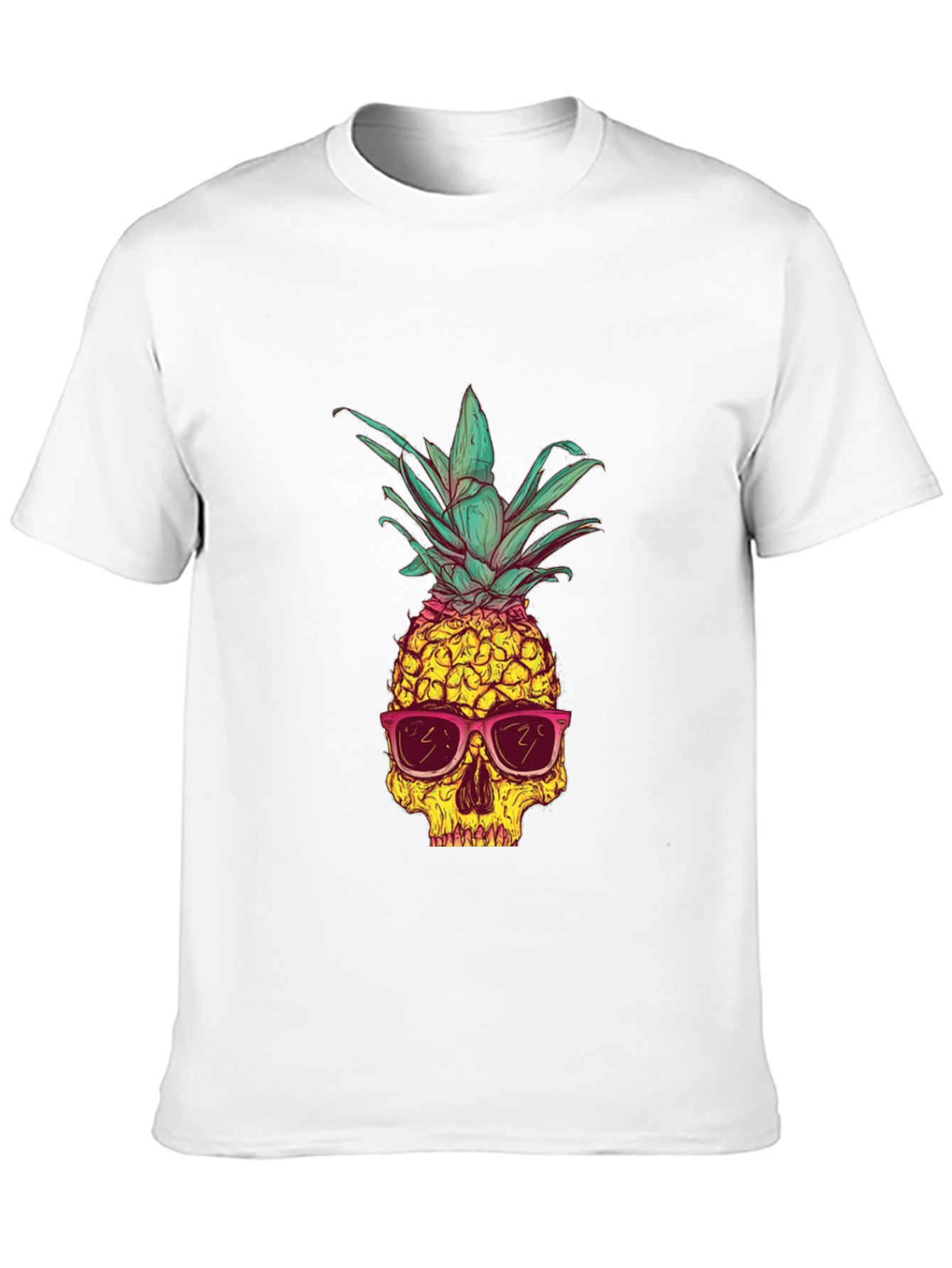 Skull Pineapple Graphic Tee - Unique Style